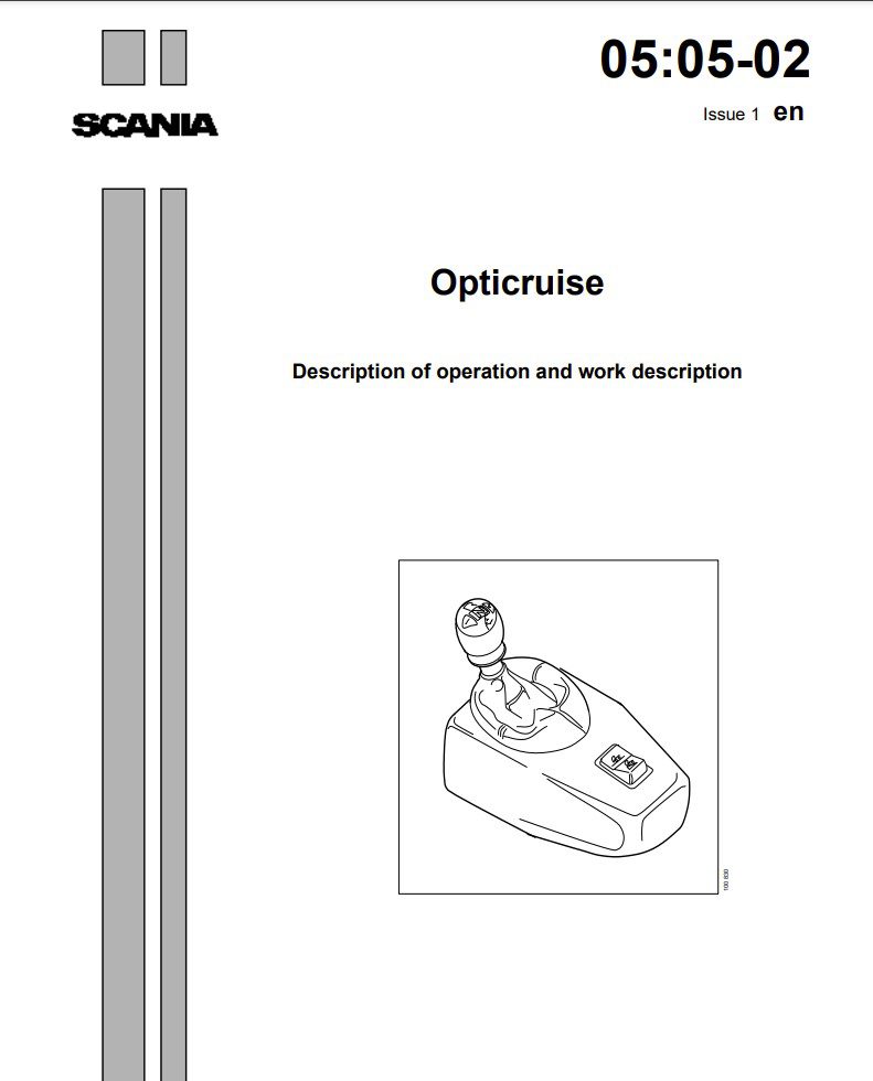 SCANIA Opticruise Transmission Fault Codes DTC Troubleshooting Manual