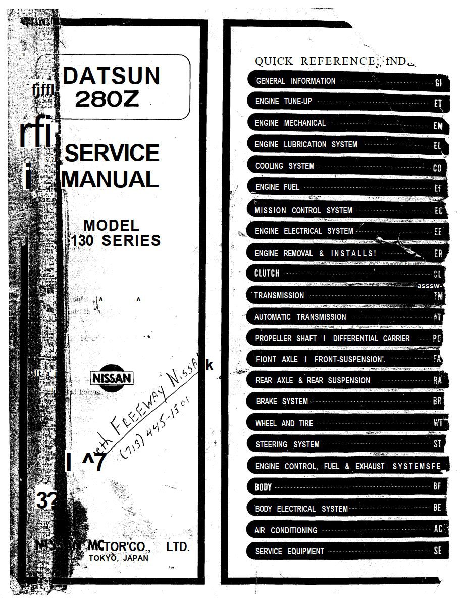 Nissan Zx Workshop Manual Comprehensive Guide