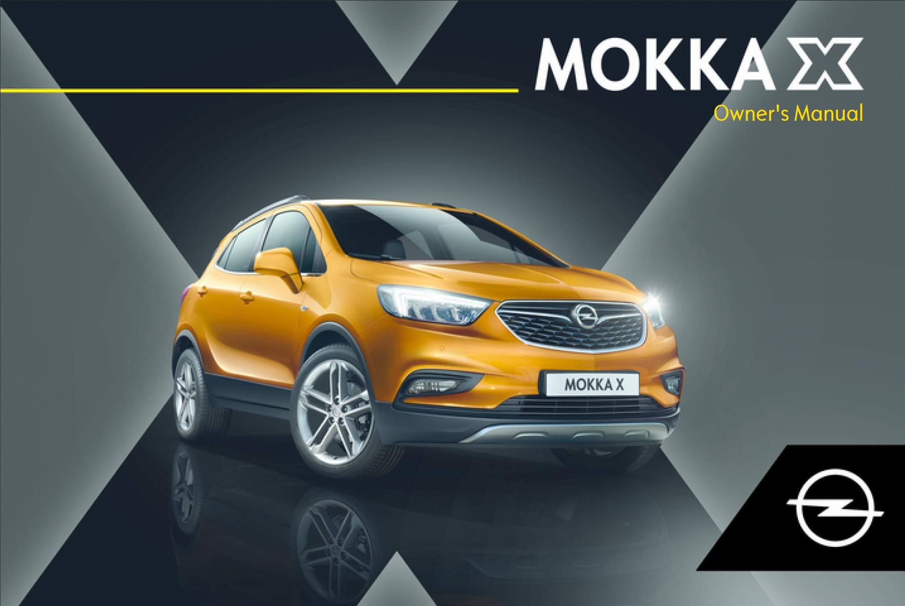 Opel Mokka X 2018 Owners Manual PDF For FREE