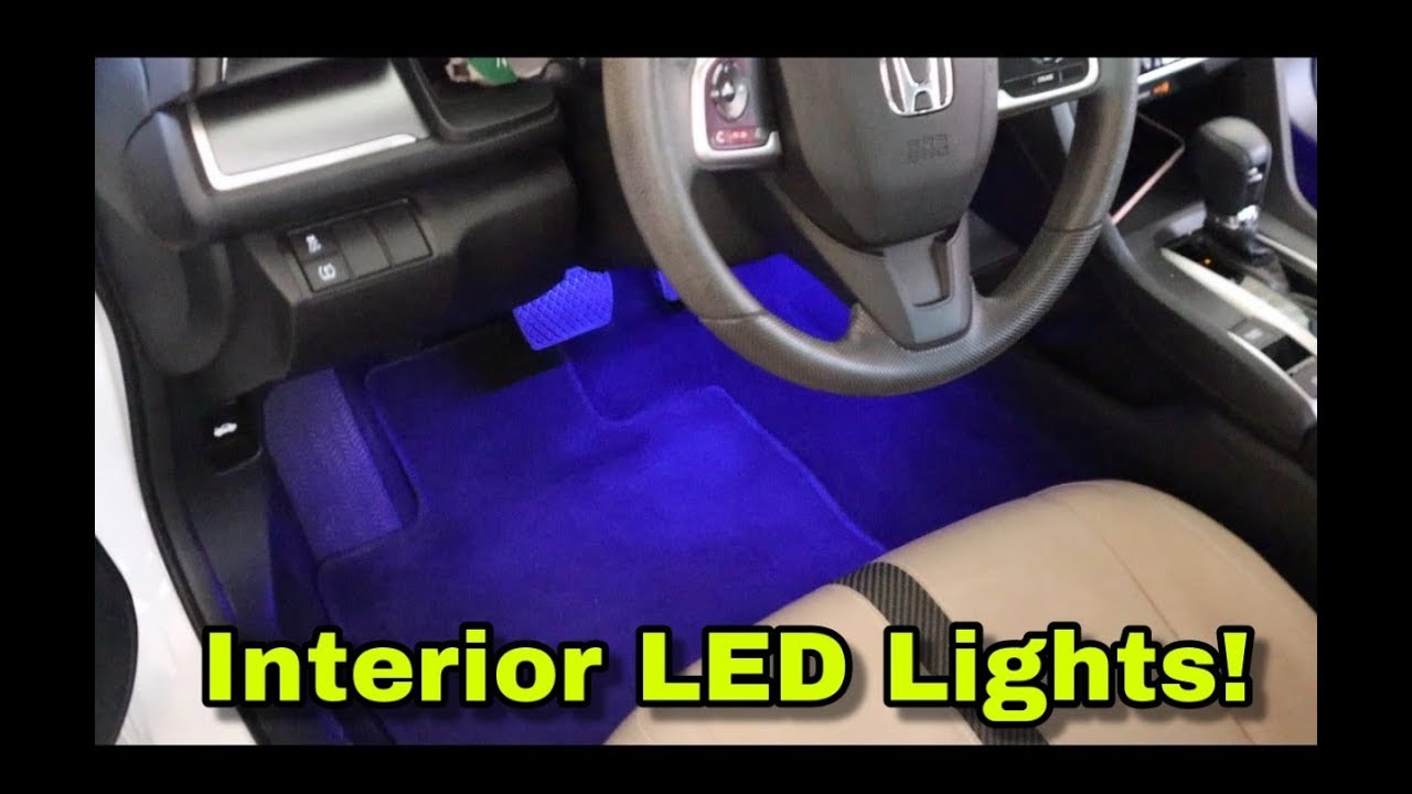 10 Minute Install, Interior LED Lights!!! [2016 Honda Civic]