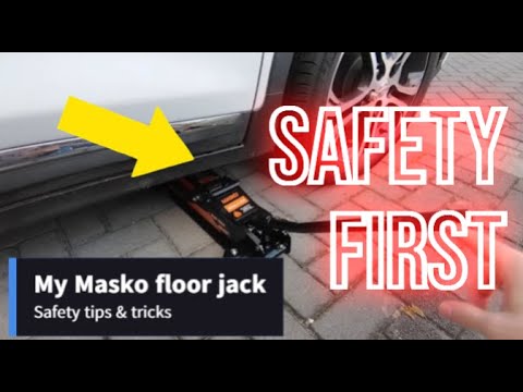 My Masko hydraulic floor jack lift safety tips for changing car tires