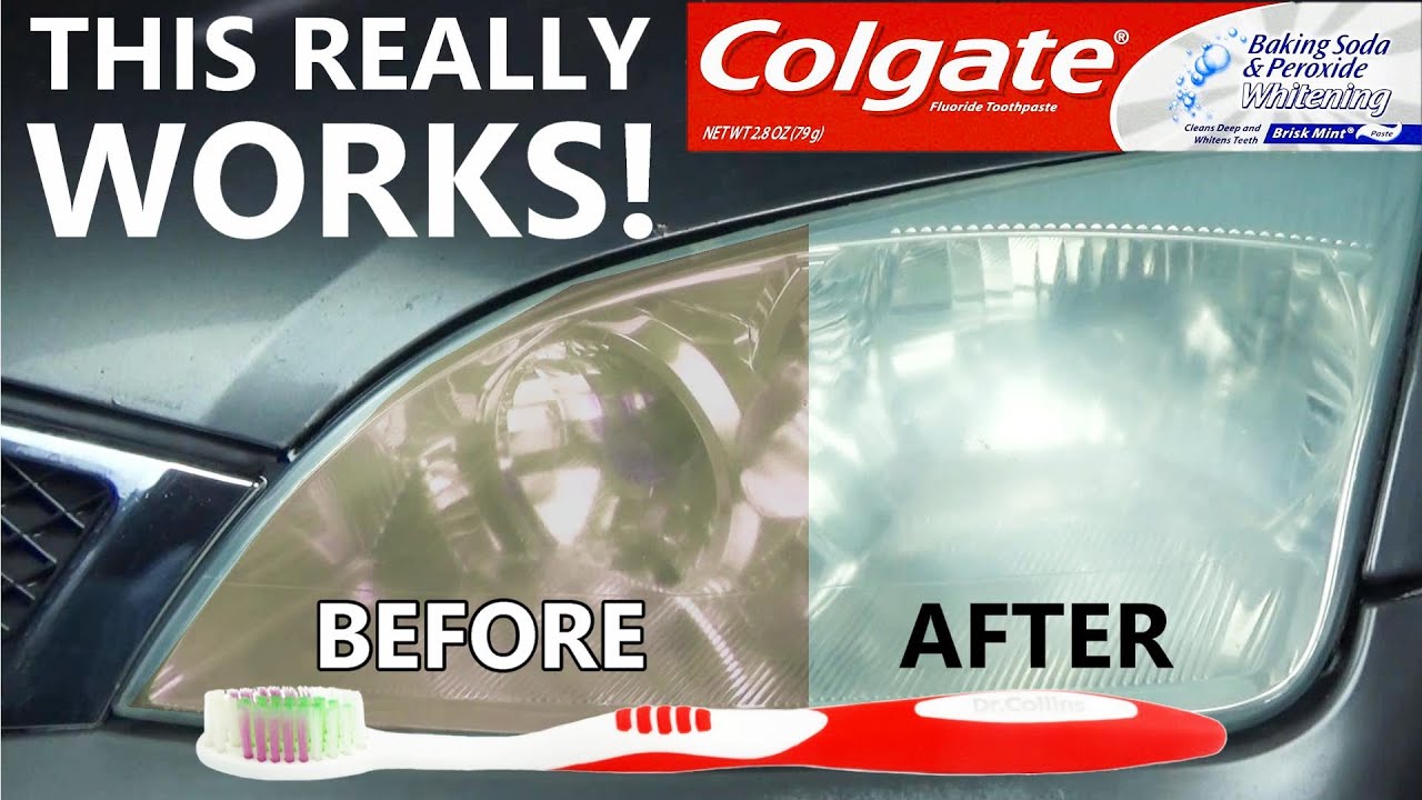 How & Clean & Restore Your Headlights With Toothpaste - Great Results, Cheap & Easy To Do!