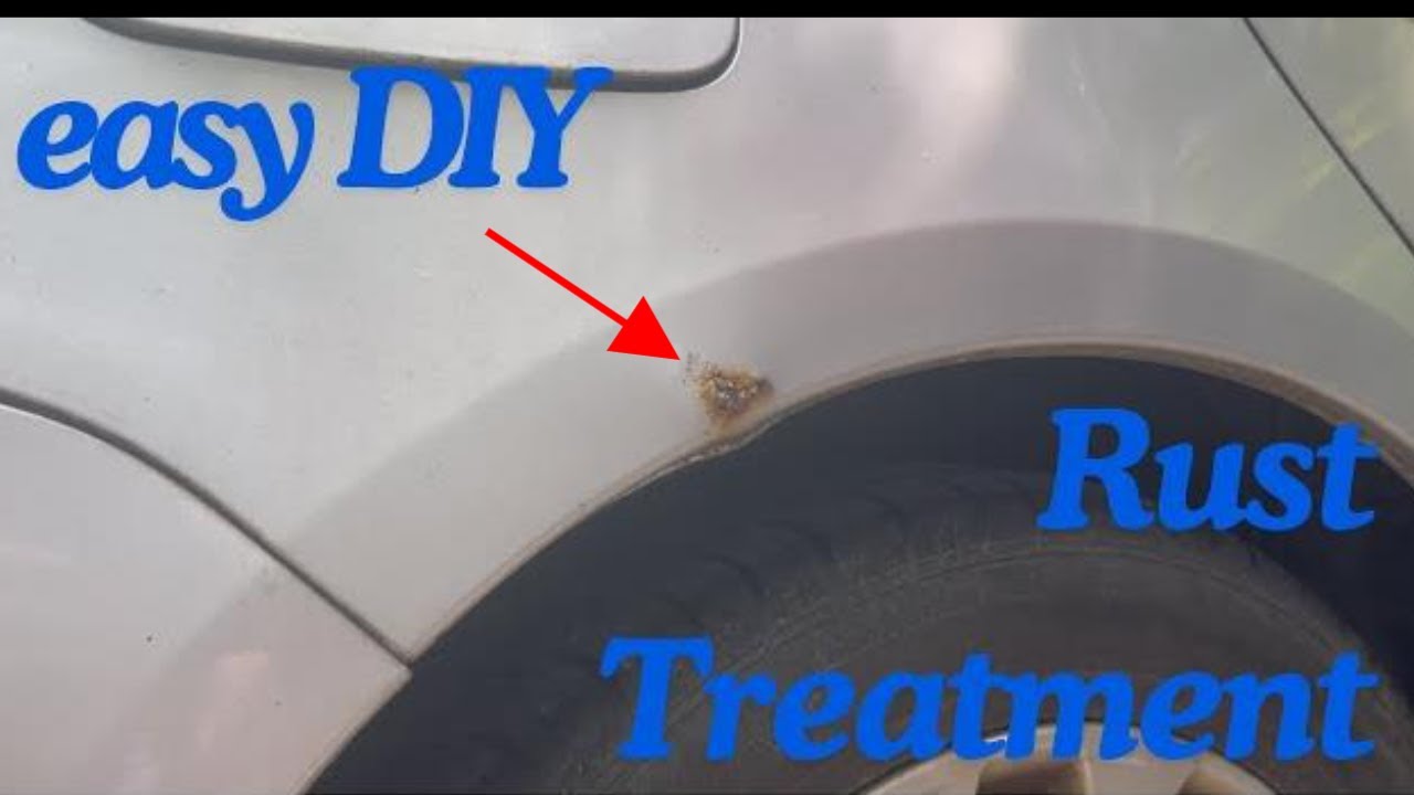 easy  DIY rust spot treatment in just minutes for your car