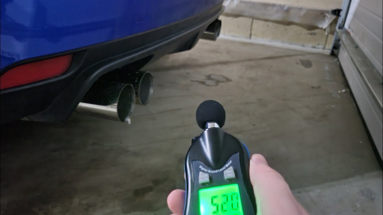 TESTING HOW LOUD MY EXHAUST IS W/ A Decibel Meter!