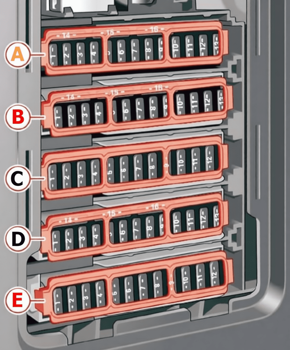 audi a5 s5 2021 2022 fuses 08