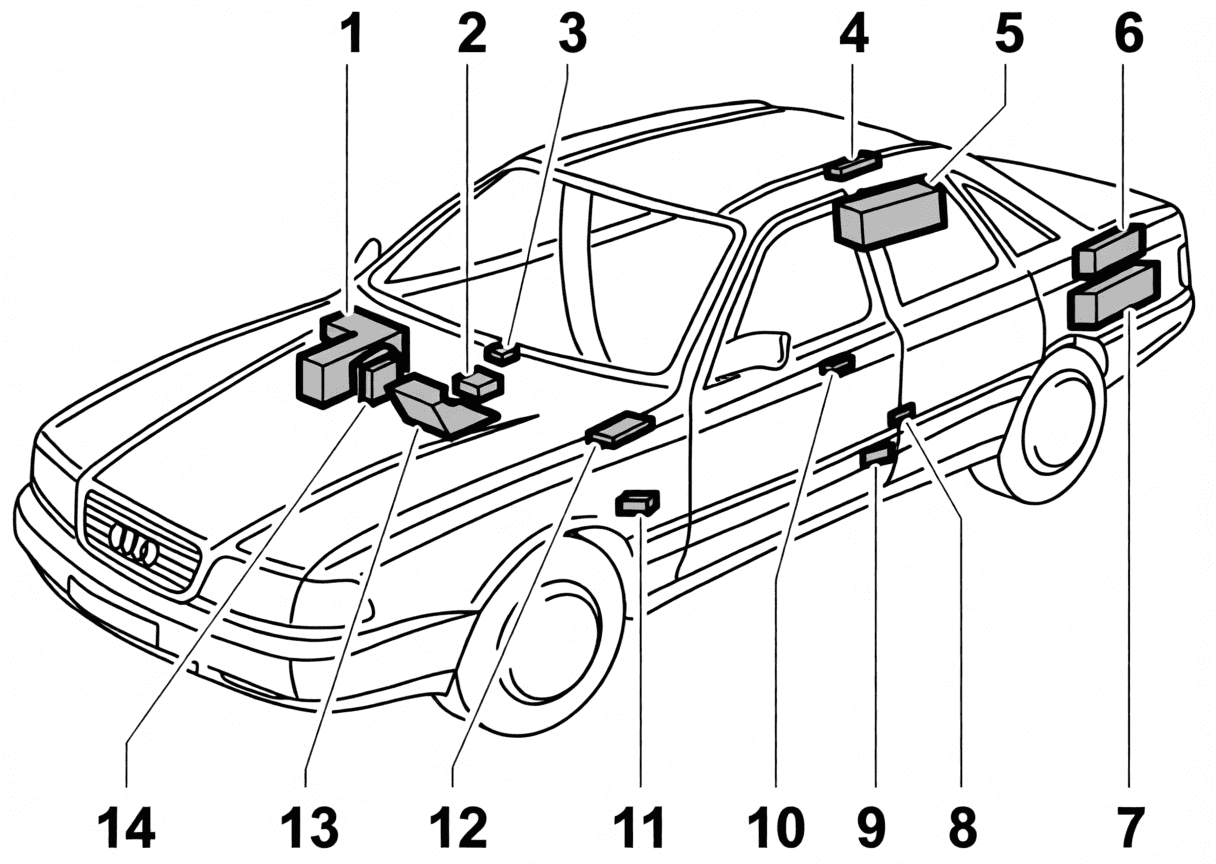 audi a8 s8 d2 4d 1998 2002 fuses and relays 05