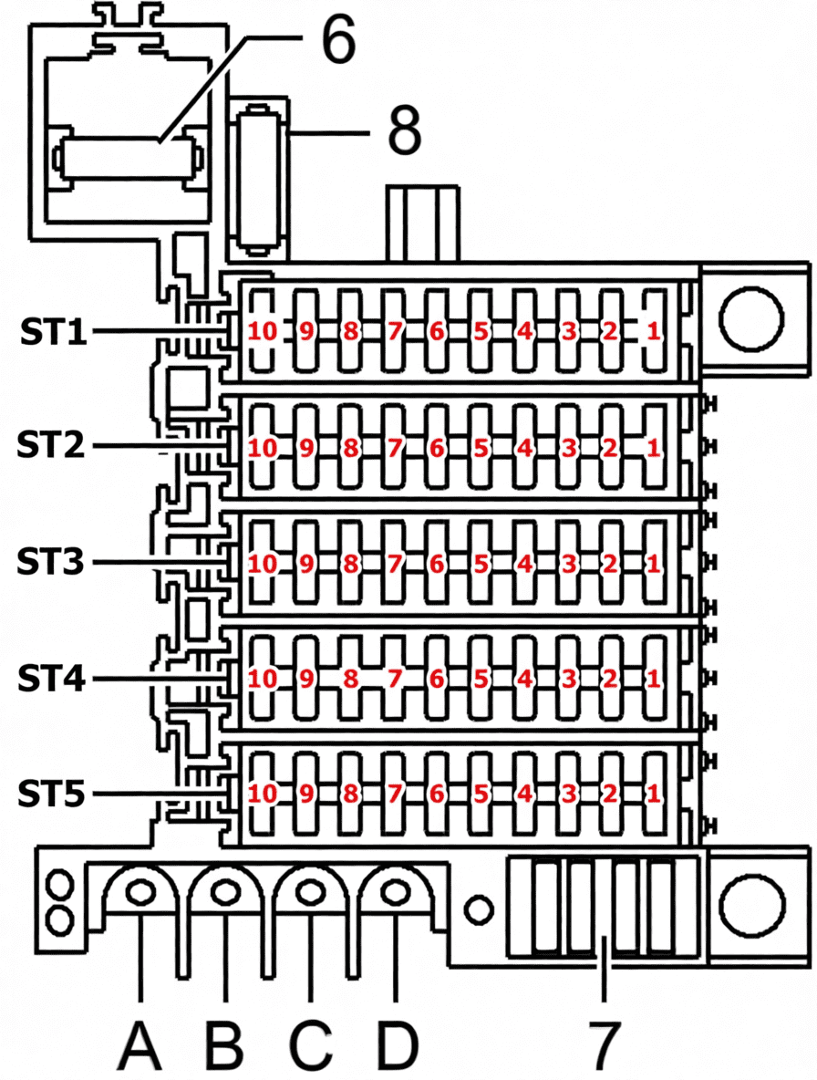 audi a8 s8 d2 4d 1998 2002 fuses and relays 07