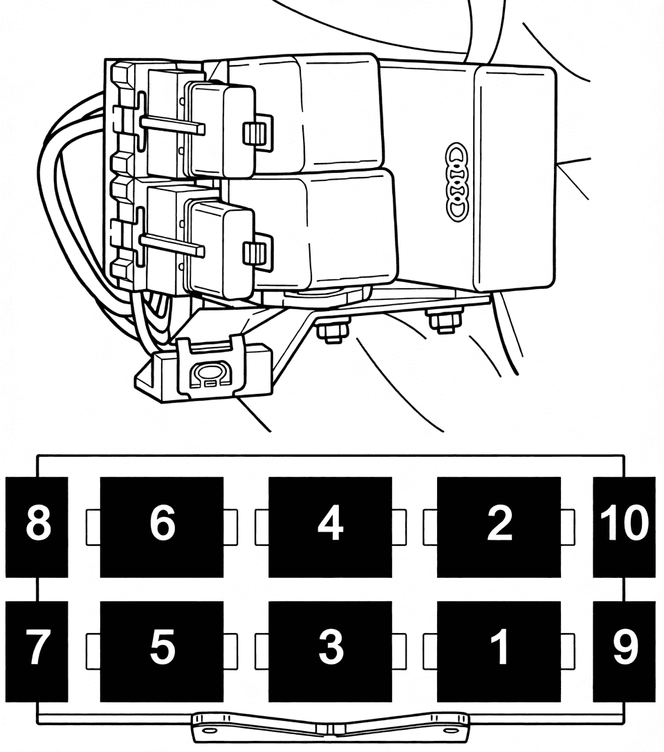 audi a8 s8 d2 4d 1998 2002 fuses and relays 11