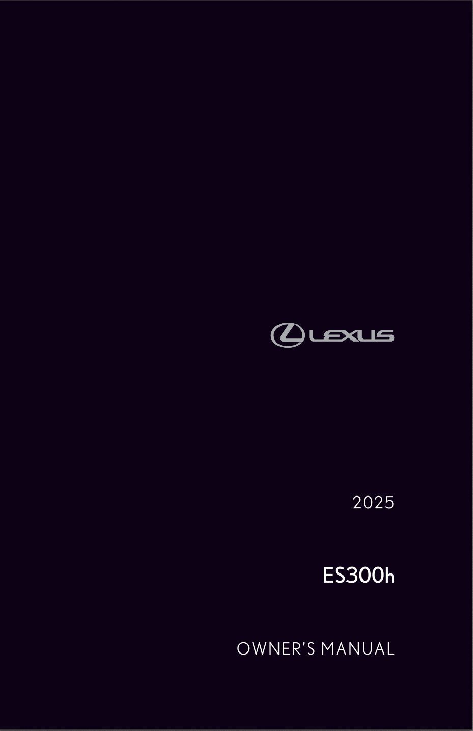 2025 lexus es 300h owners manual.jpg