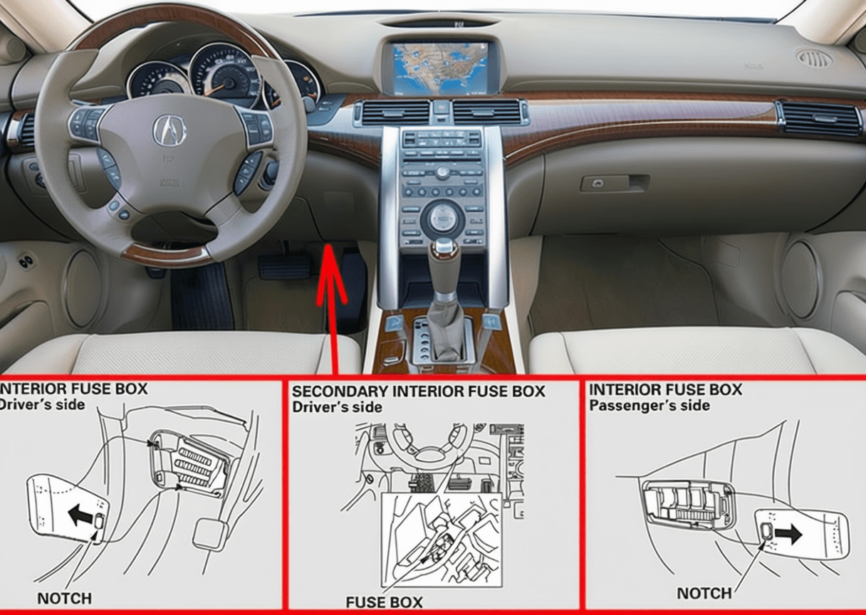 acura rl kb1 kb2 2005 2012 fuses 03
