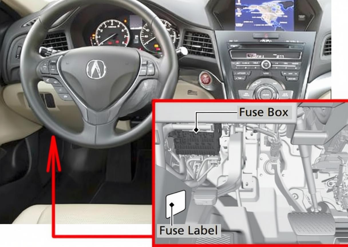 acura rdx cigarette lighter fuse Acura RDX 2013-2018 Fuse Layout