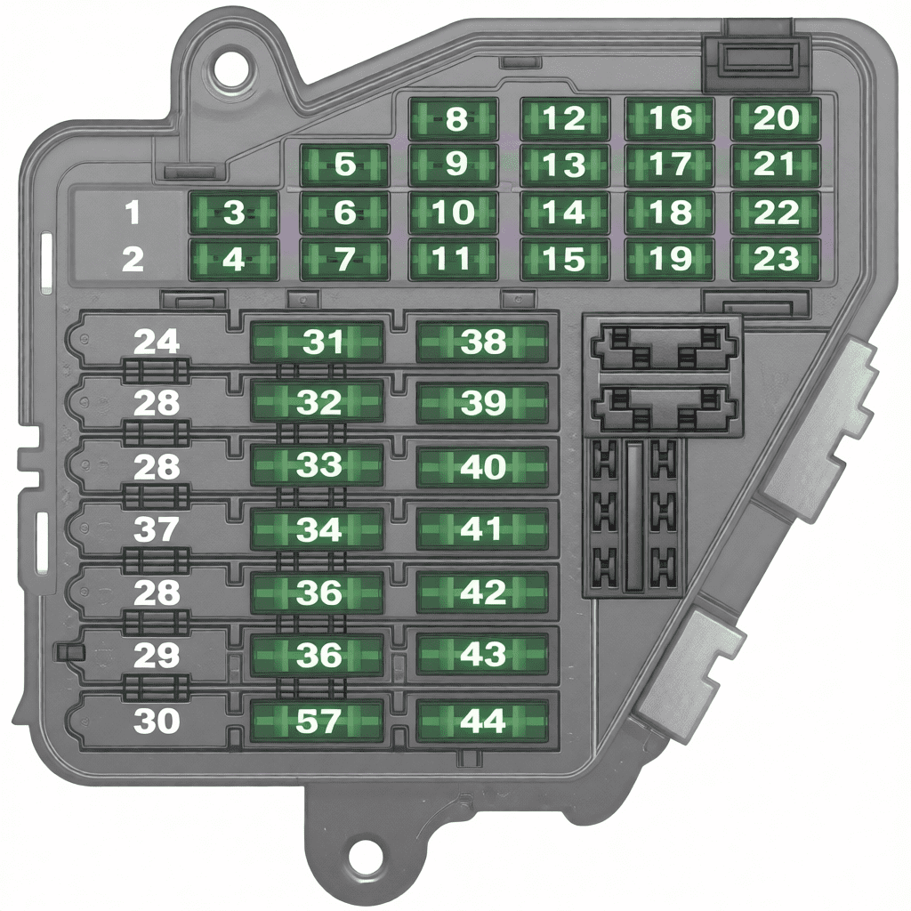 audi a6 c6 4f 2008 2011 fuses 08