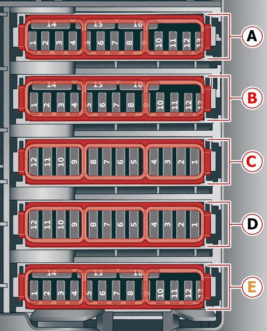 audi a6 s6 c8 4k 2018 2020 fuses 09