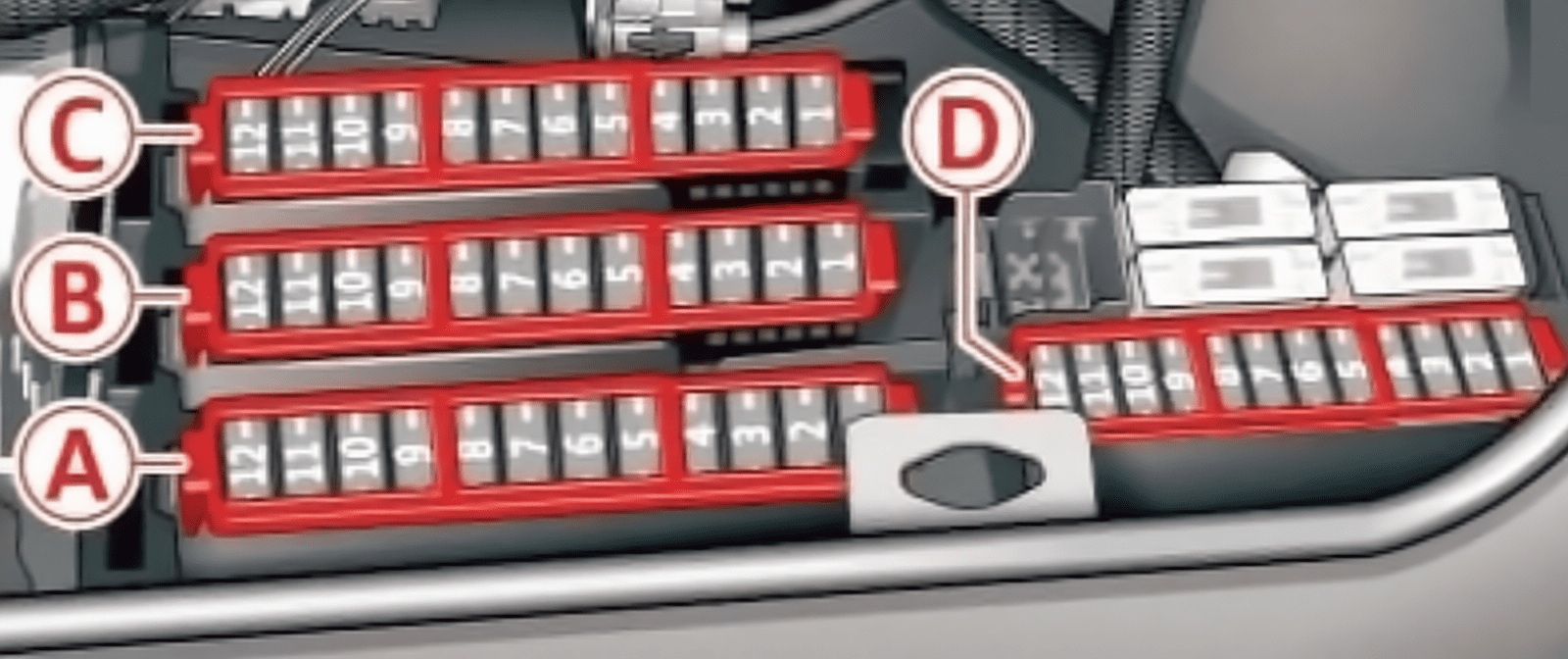 audi a7 s7 4g8 2010 2018 fuses 07