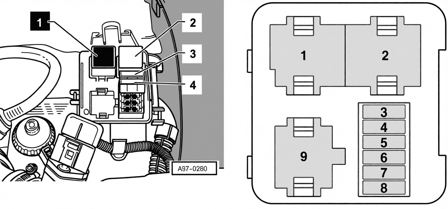 audi tt 8n 1999 2006 fuses and relays 08