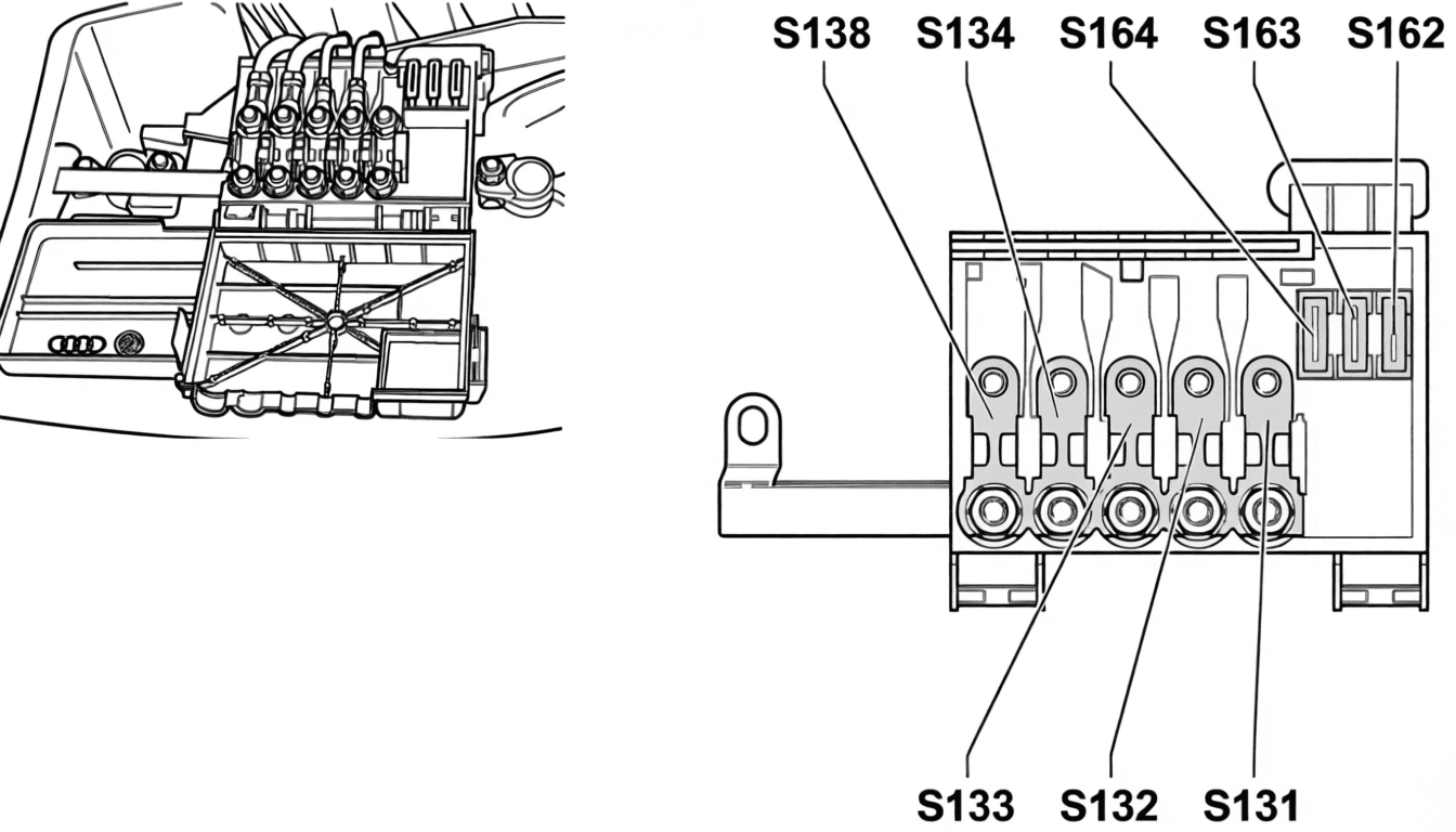 audi tt 8n 1999 2006 fuses and relays 09