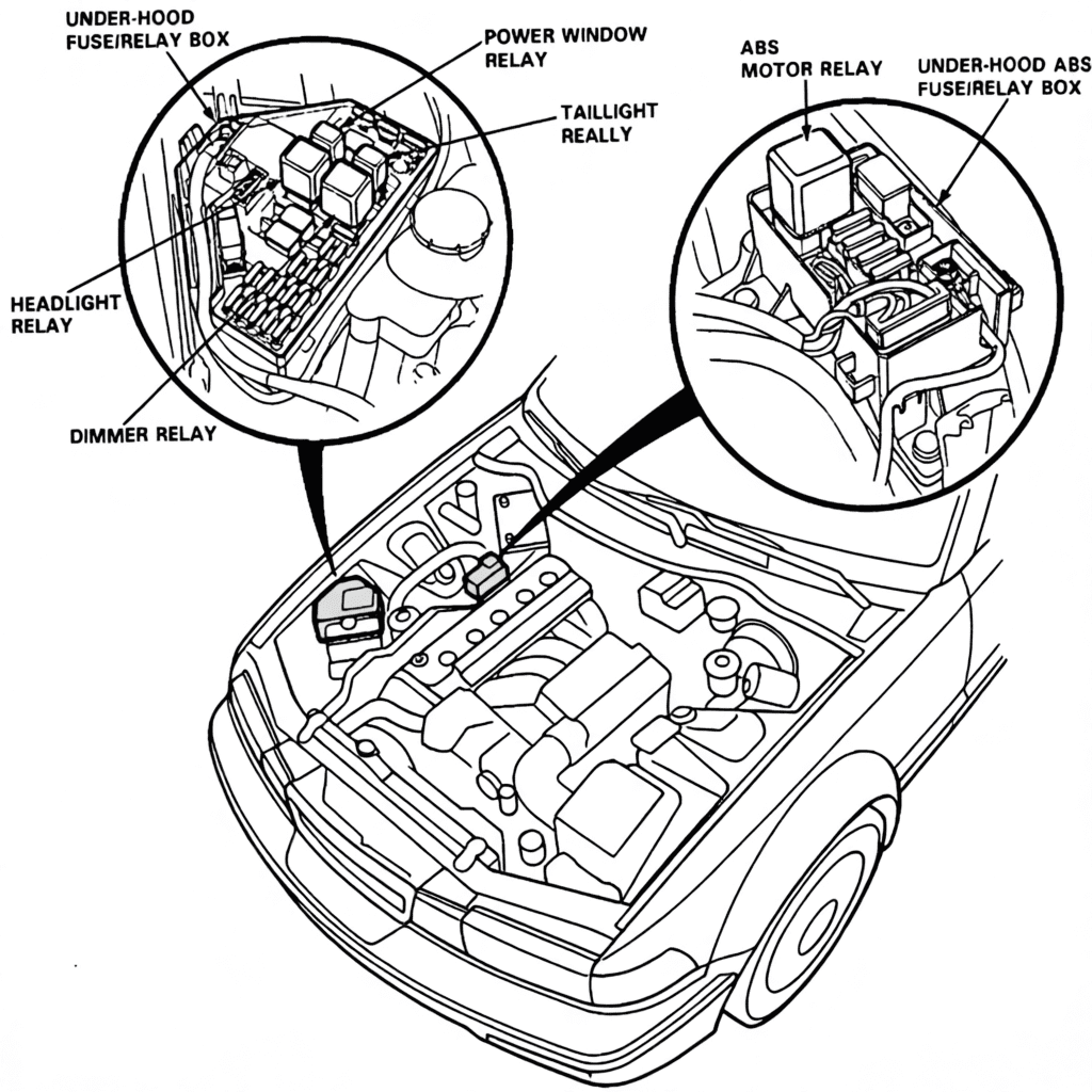 acura vigor 1991 1994 fuses 09
