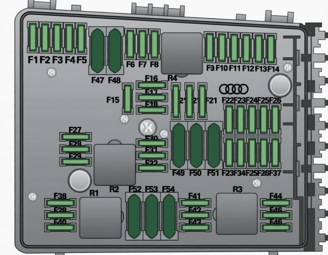 audi a3 s3 8p 2008 2012 fuses 10