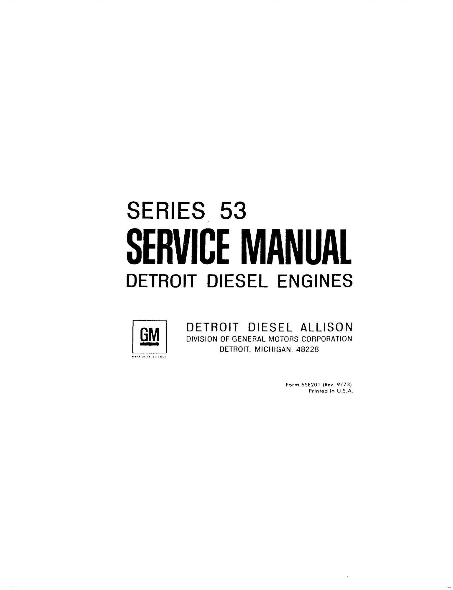 detroit diesel engine series 53 service manual