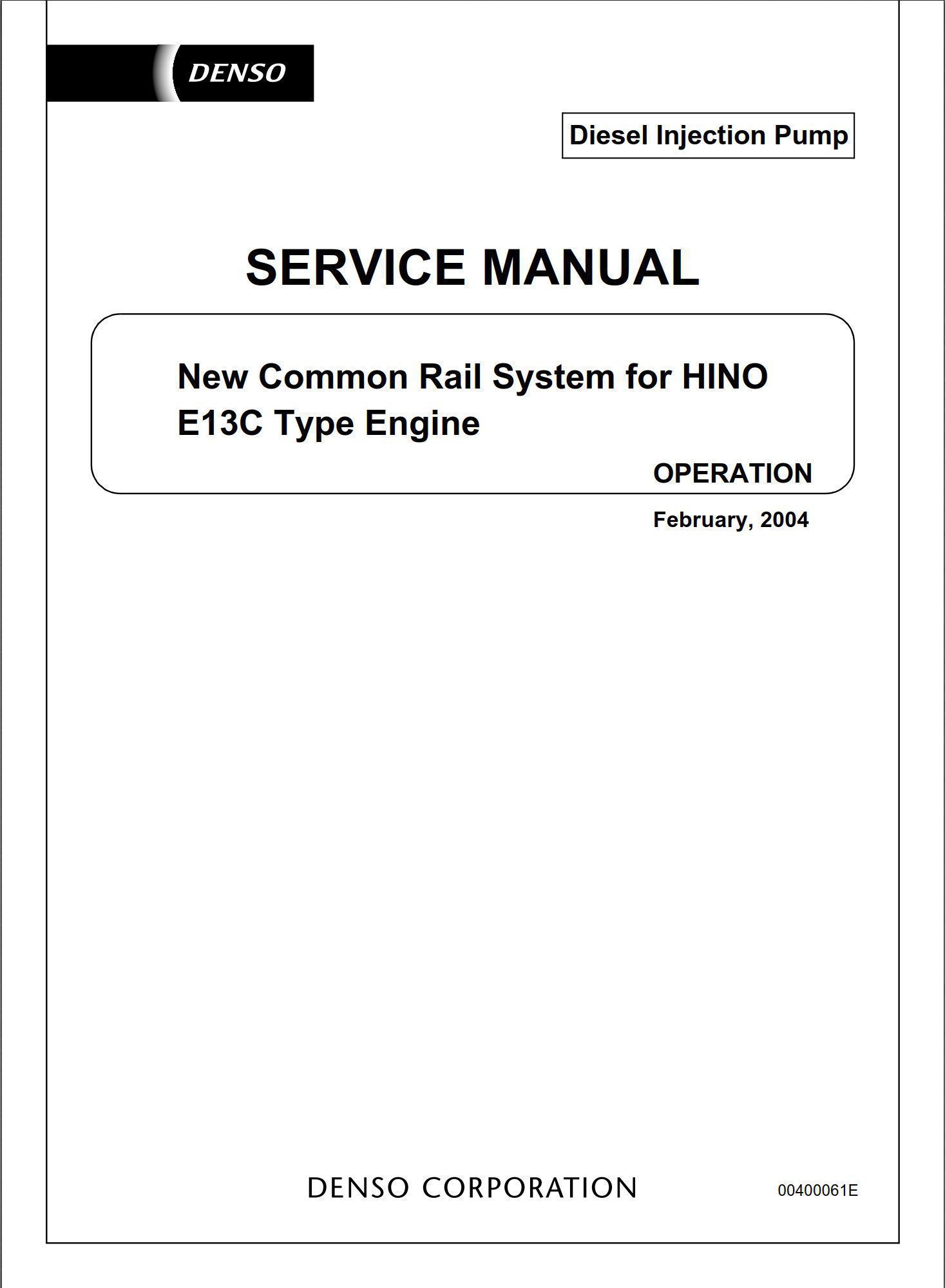 hino e13c type engine service manual