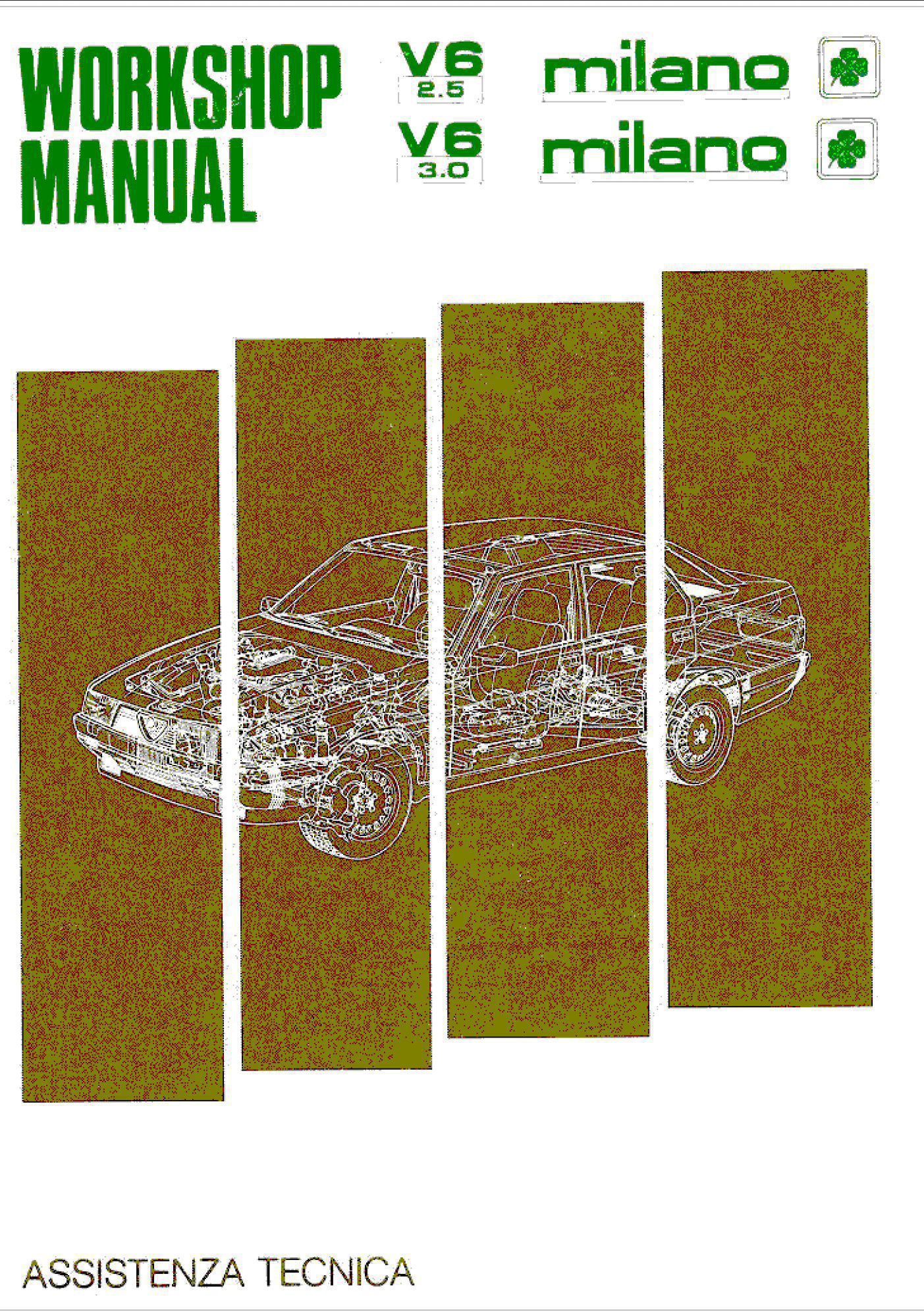 alfa romeo milano 1986 workshop manual