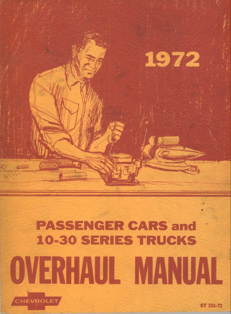 chevrolet camaro 1972 workshop manual
