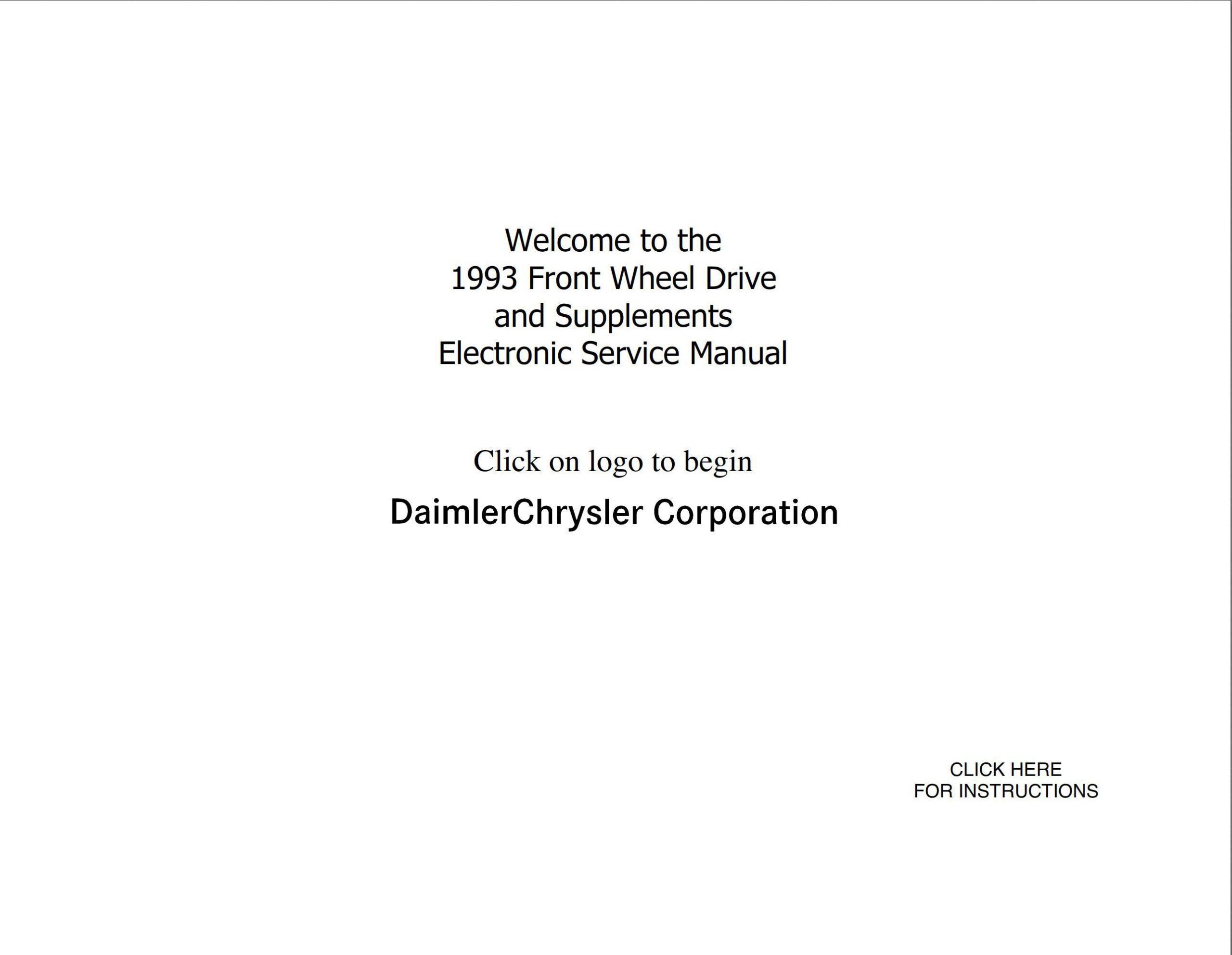 chrysler plymouth acclaim 1993 service manual