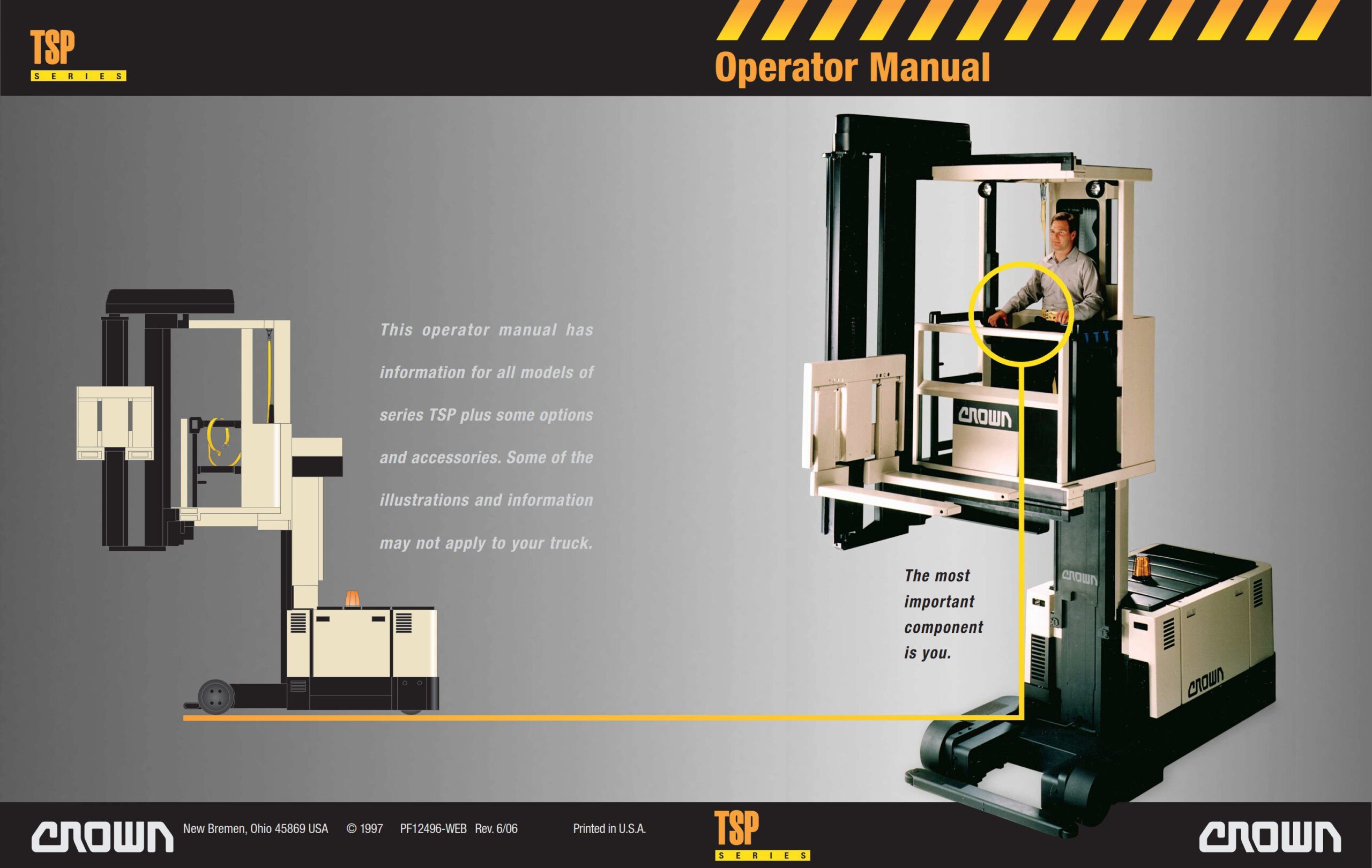 crown very narrow aisle reach trucks 30ts operator manual