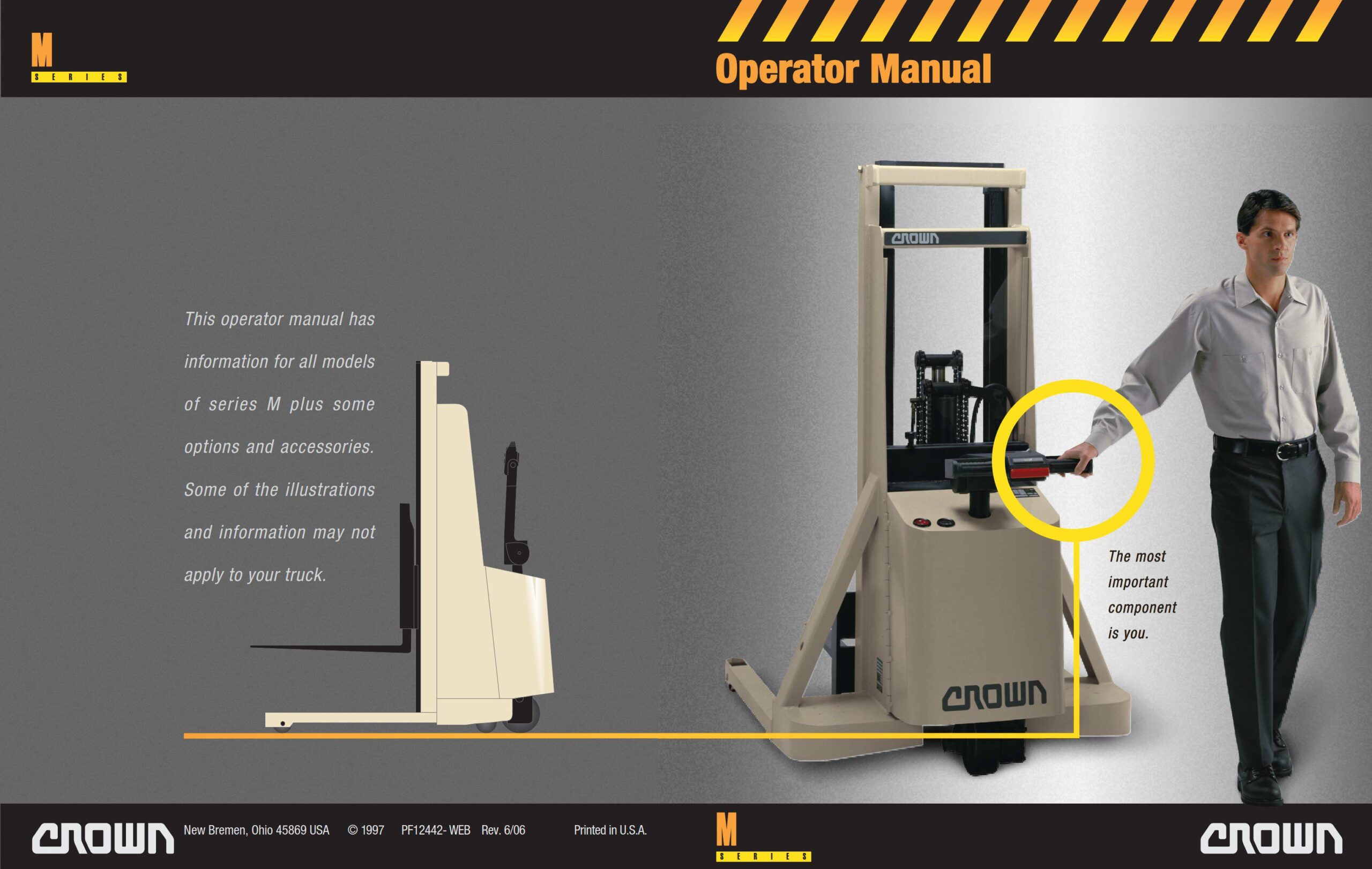 crown walkie stackers m operator manual