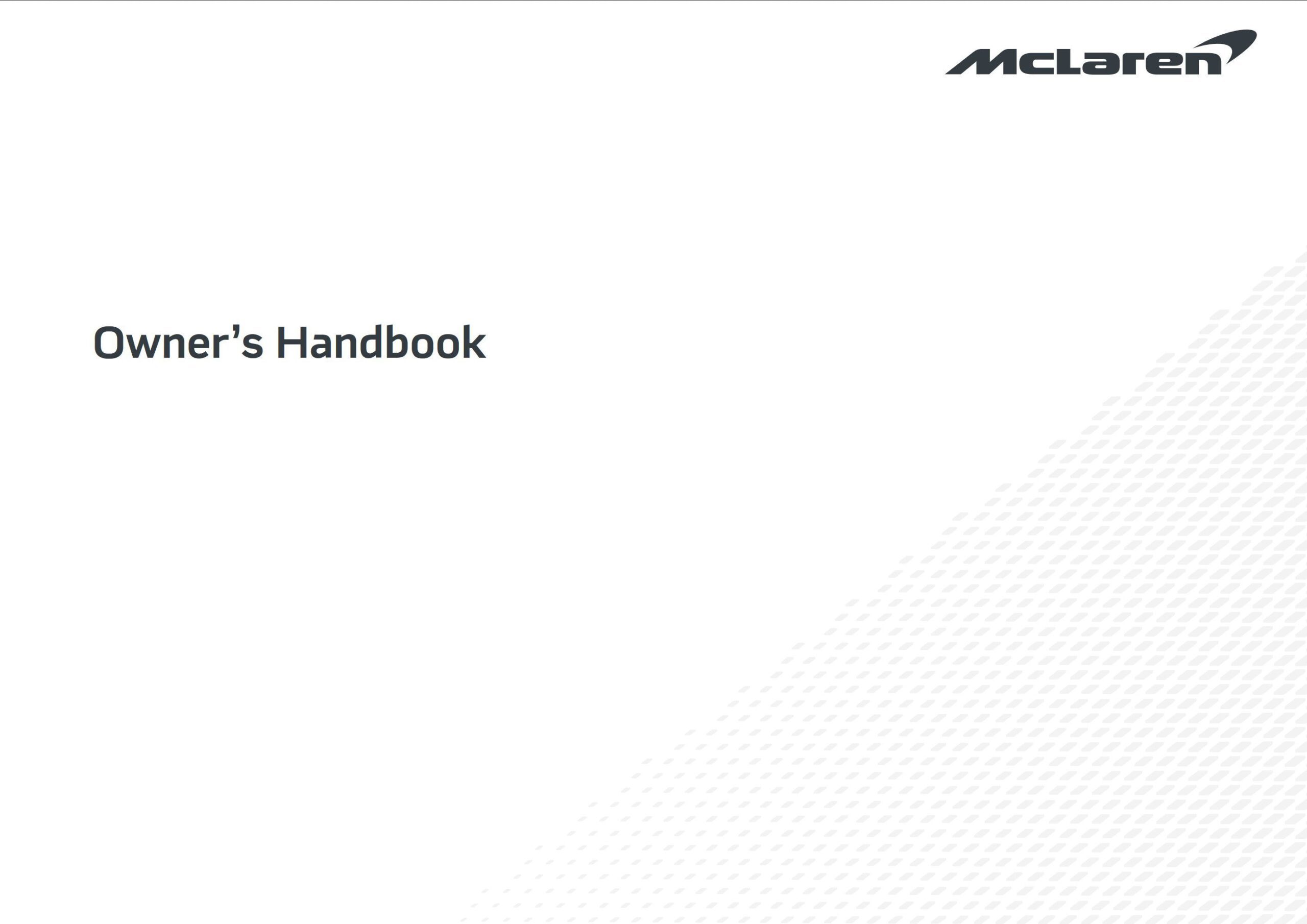mclaren gt owner's manual