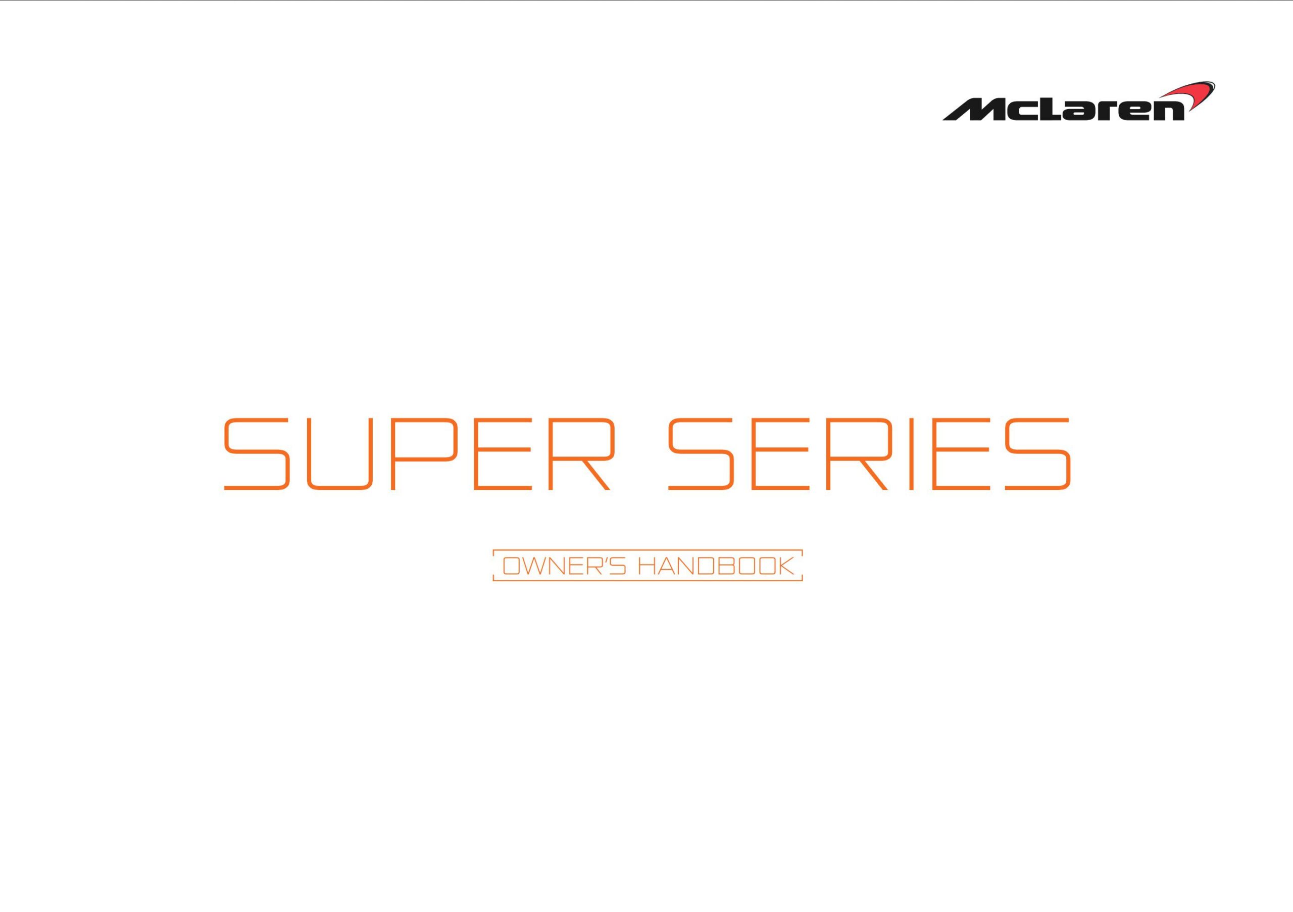 mclaren legacy owner's manual
