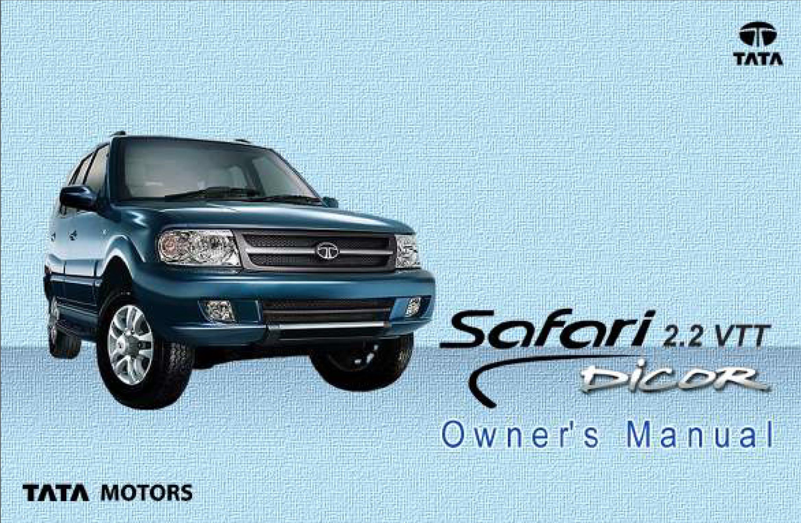 tata safari owner's manual