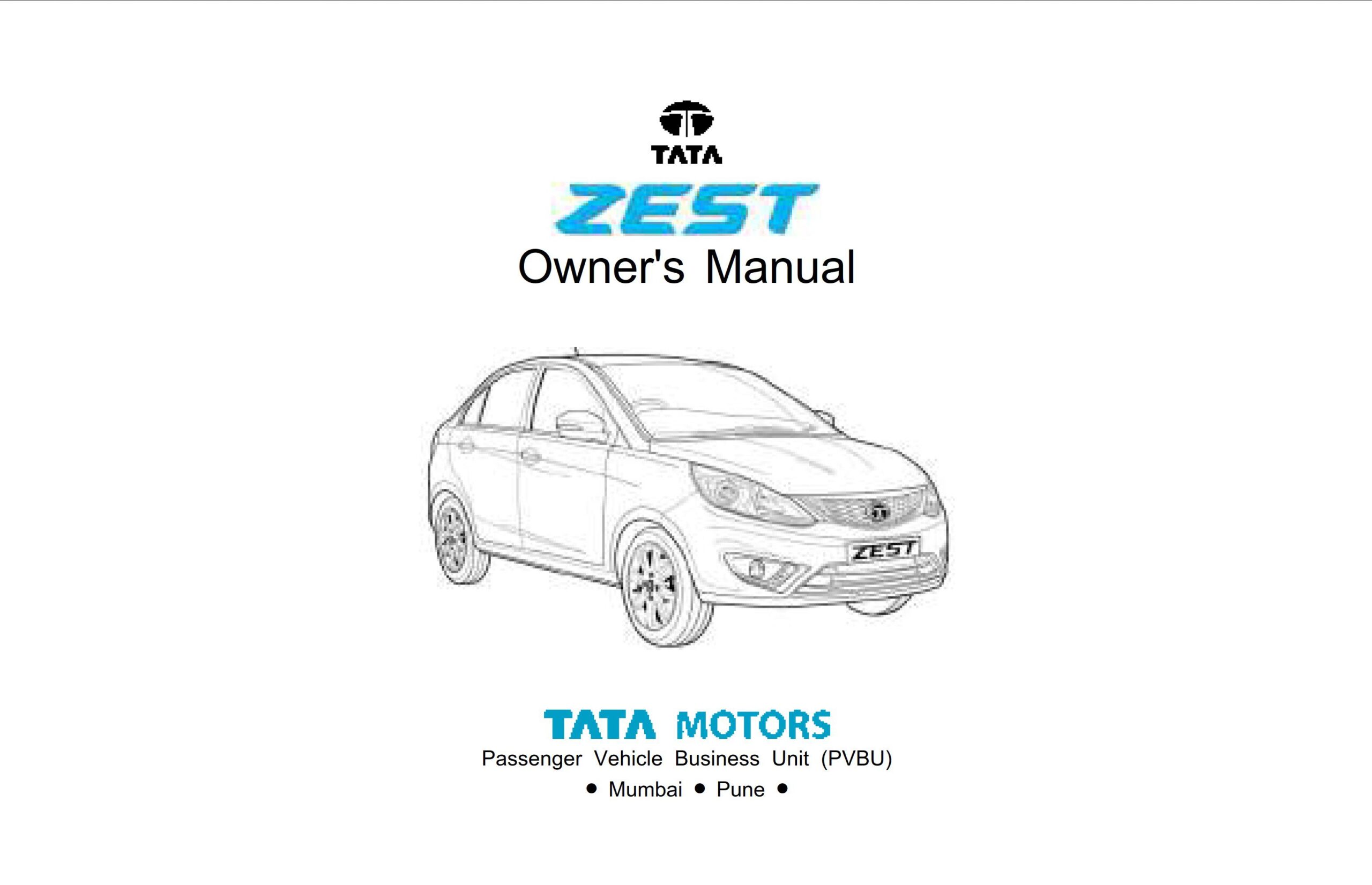 tata zest owner's manual