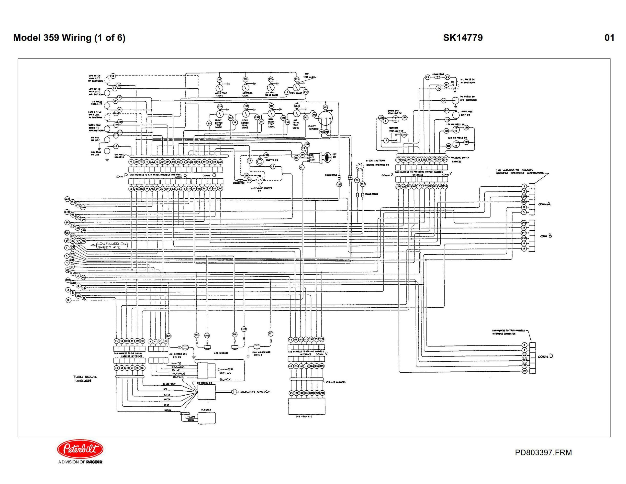 peterbilt 359 schematics wiring diagram