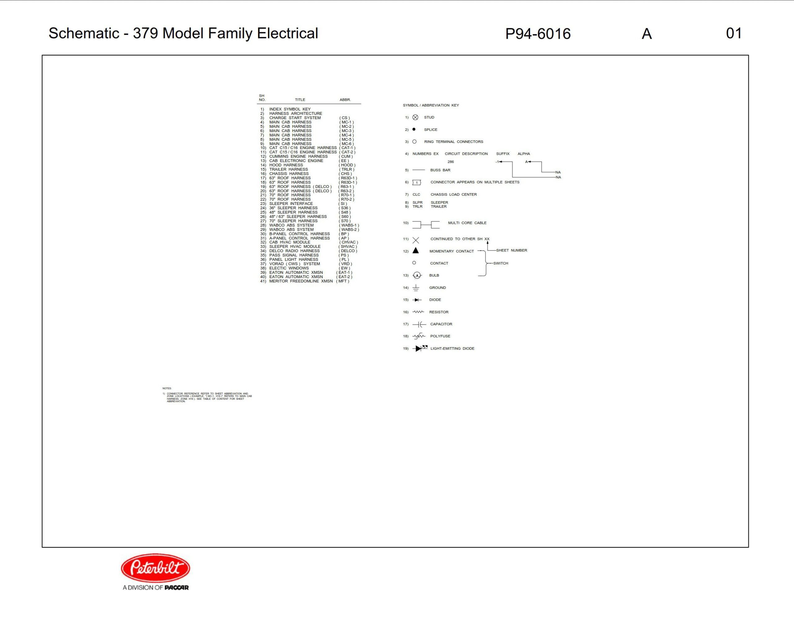 peterbilt 379 electrical schematic model
