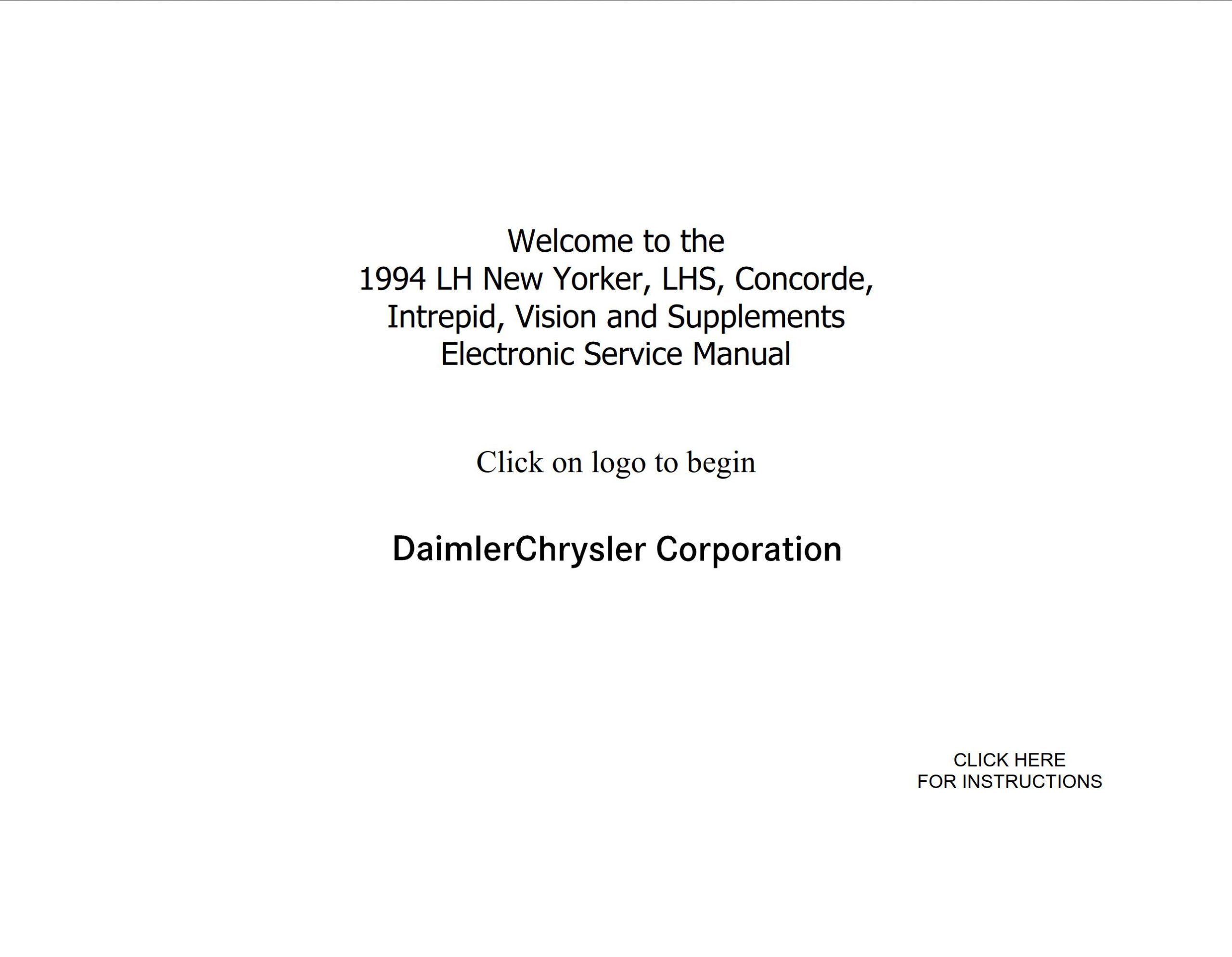 chrysler vision 1994 workshop manual