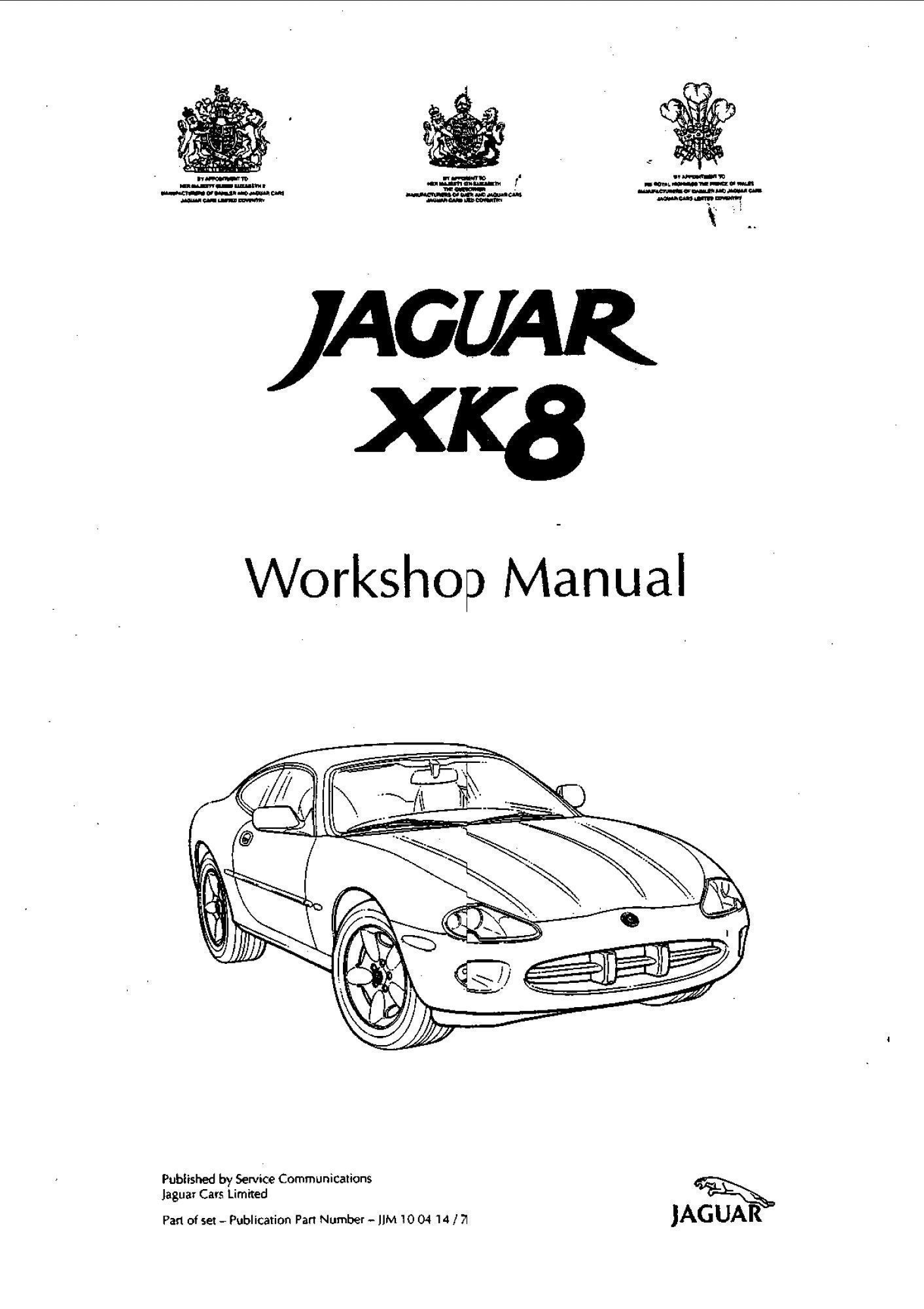 jaguar xk 1997 workshop manual