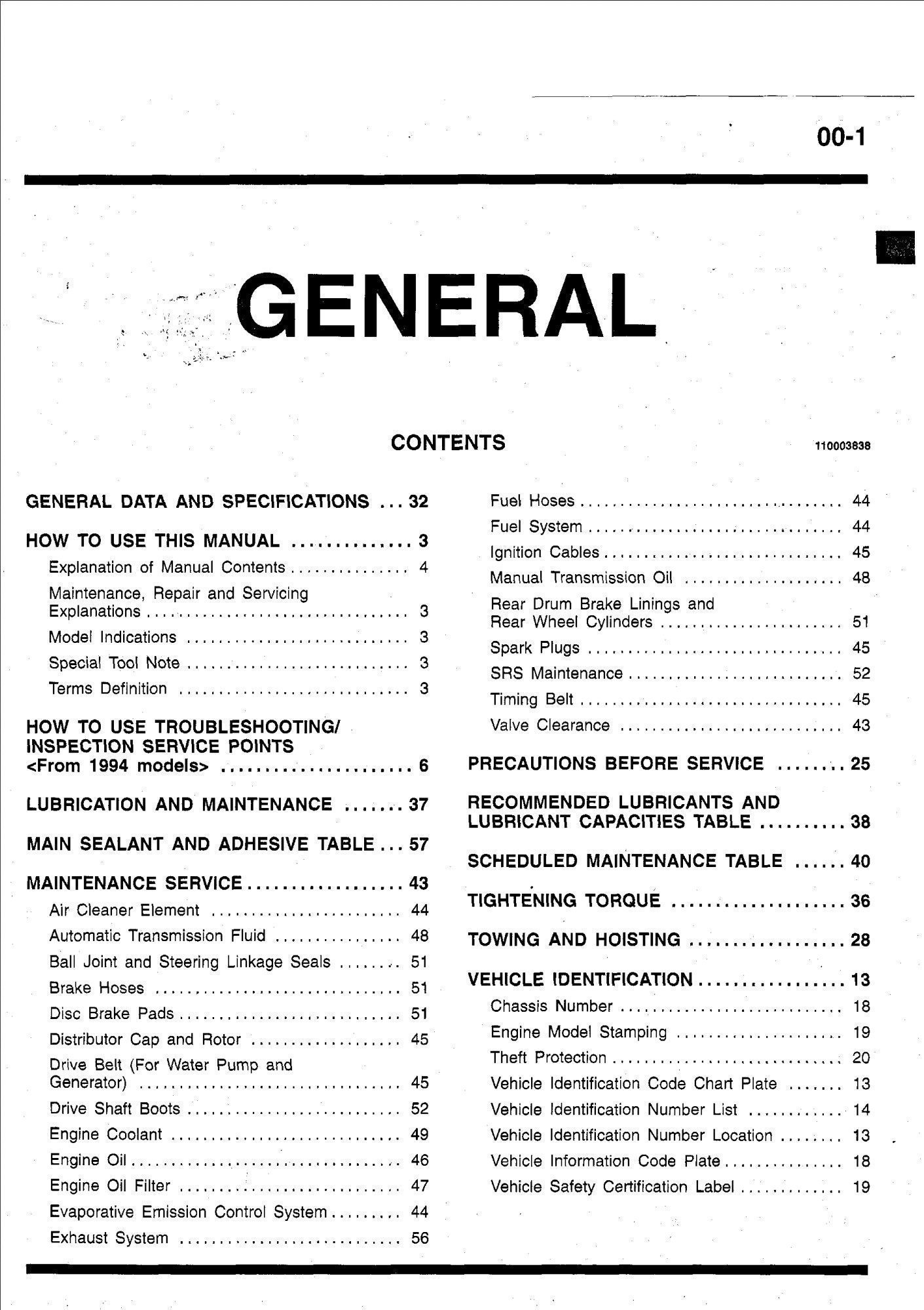 mitsubishi mirage 1993 1996 workshop manual