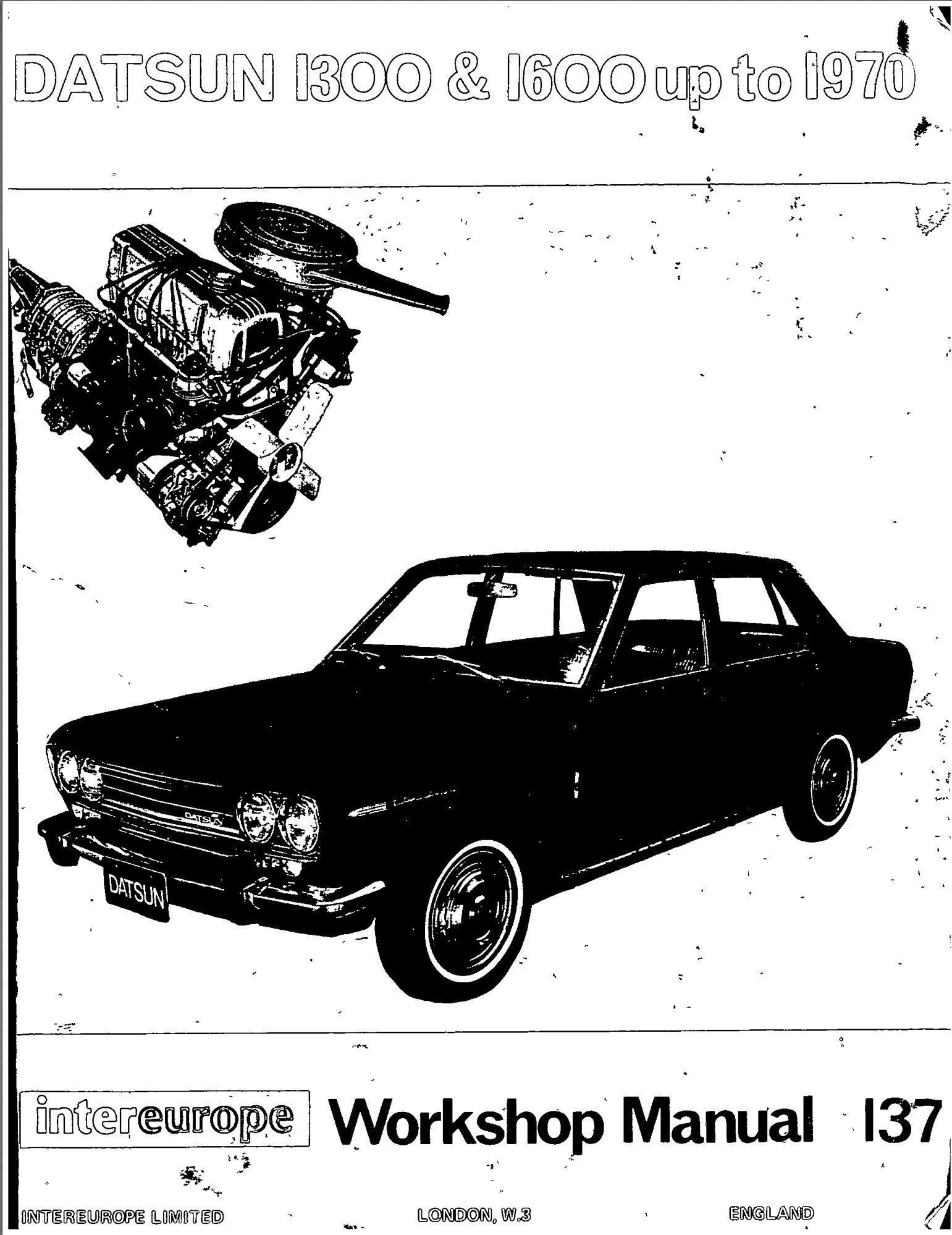 nissan bluebird 1971 workshop manual