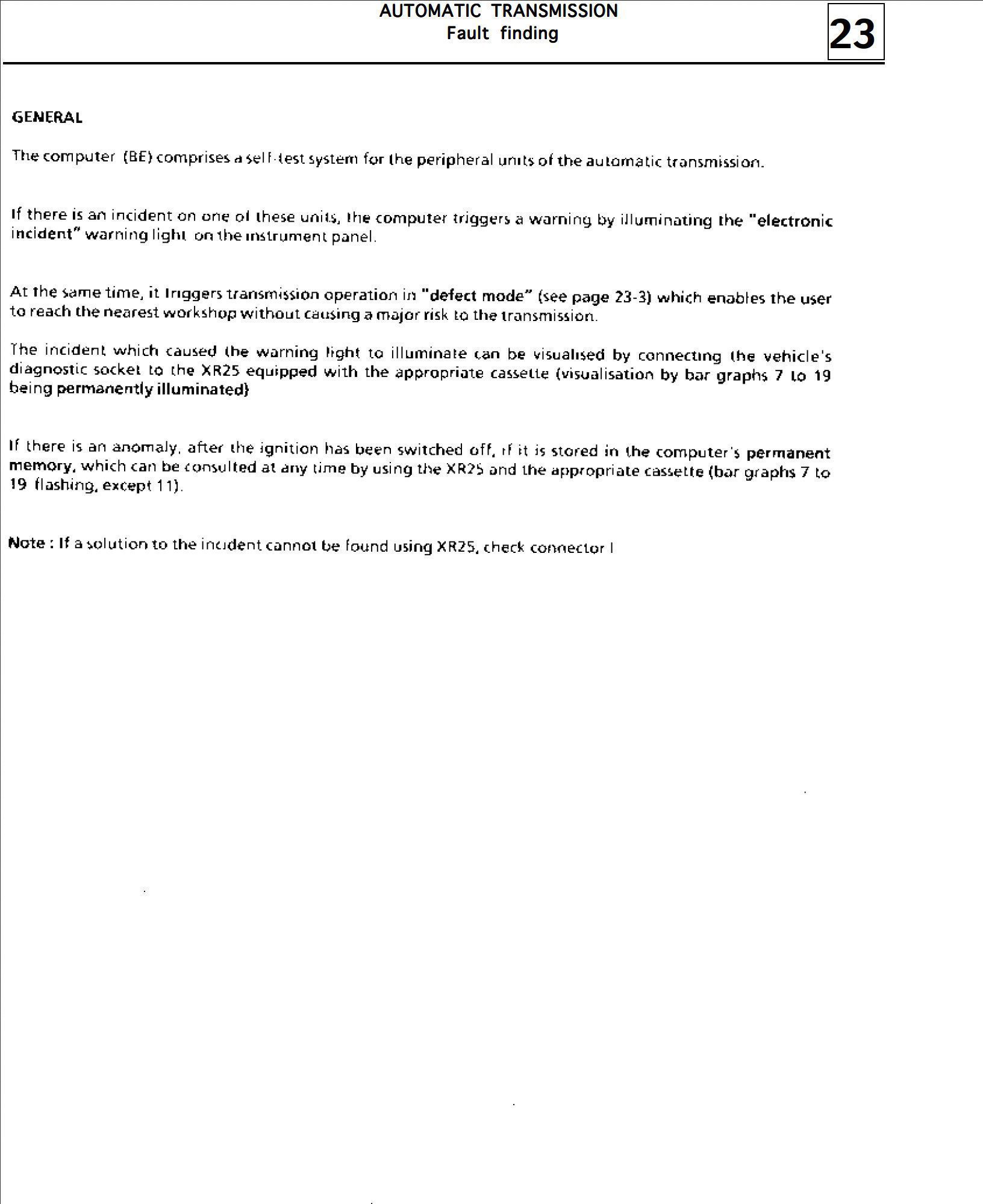 renault r21 1986 1994 transmission repair supplement