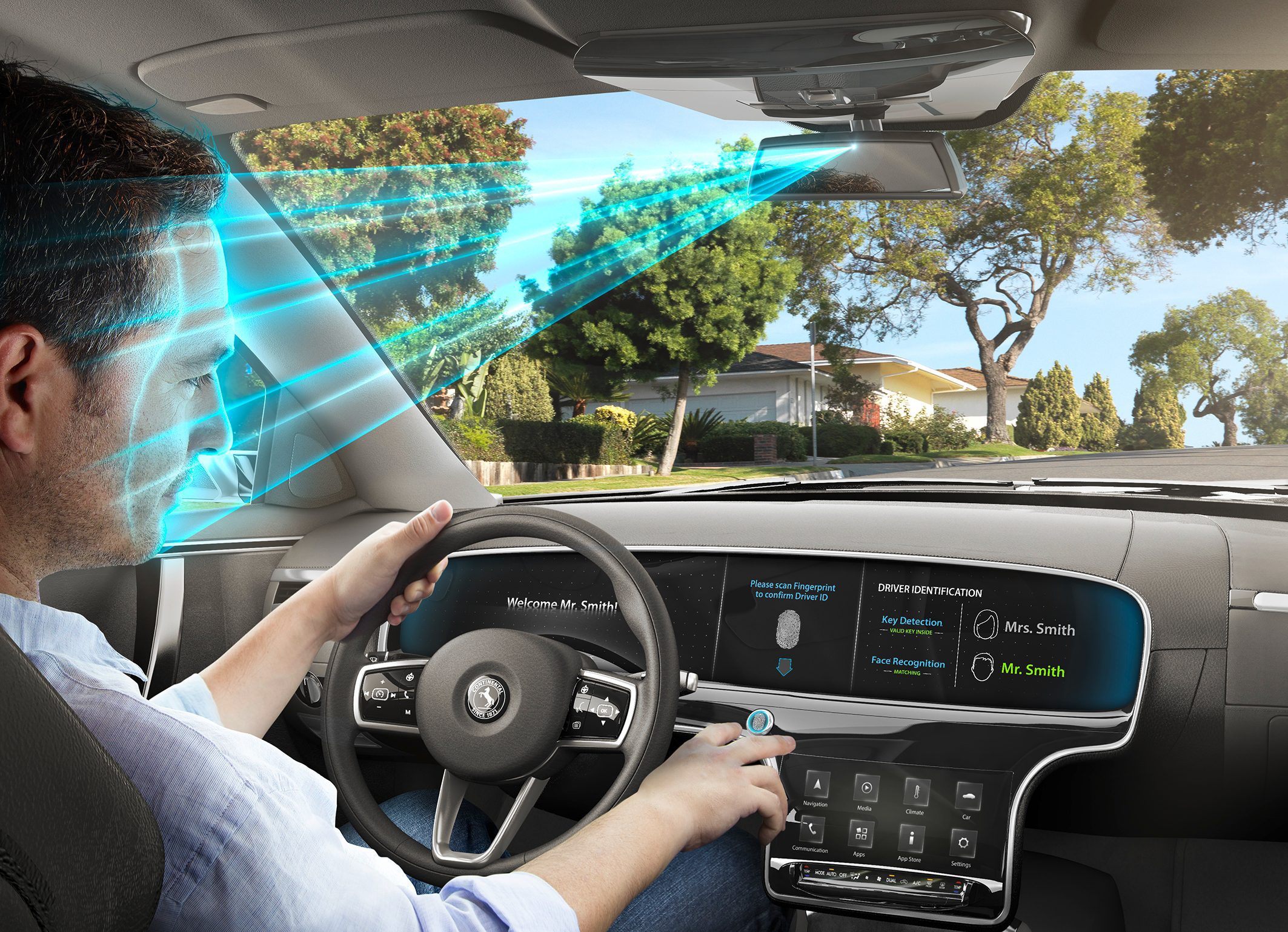 biometric car security fingerprint and facial recognition tech