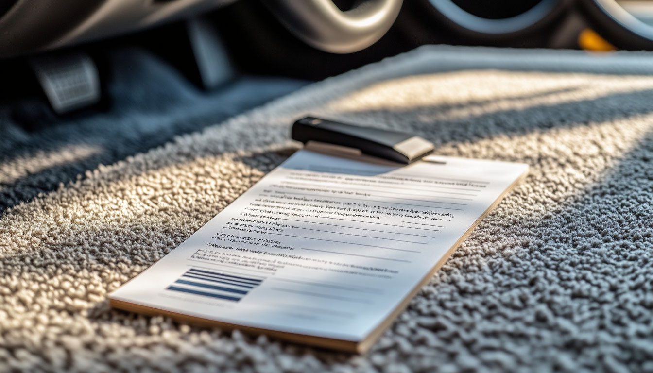 car carpet care checklist