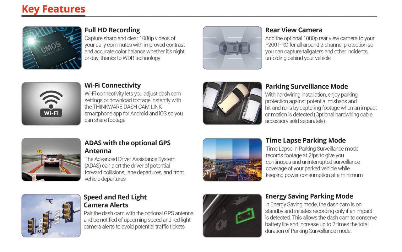 dash cam key features