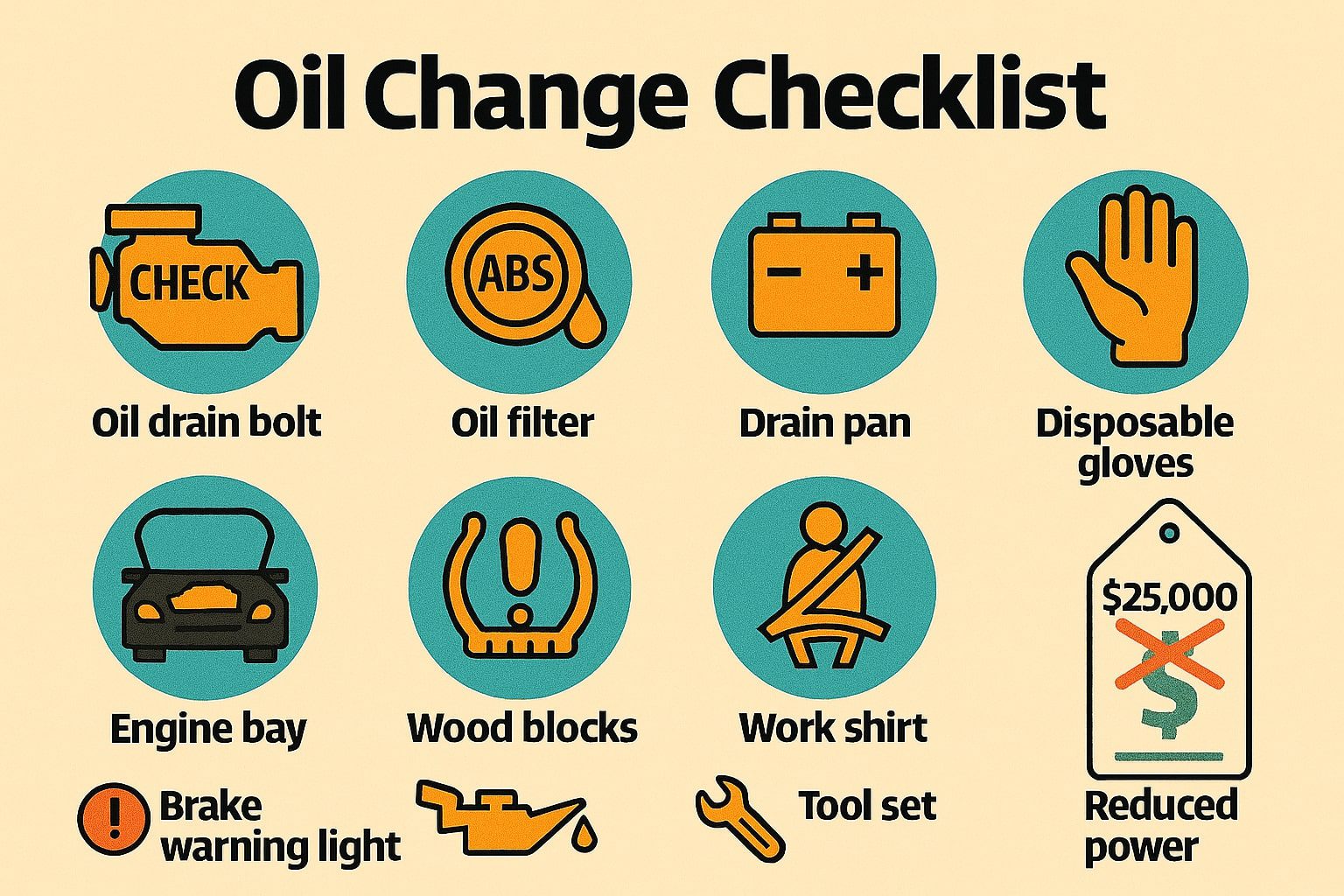 oil change checklist