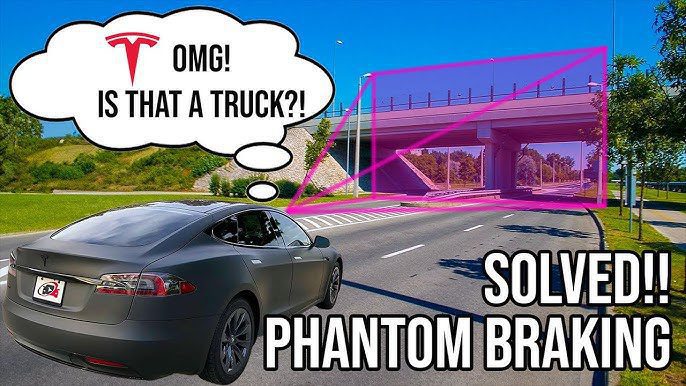 phantom braking incident vs. corrected sensor input