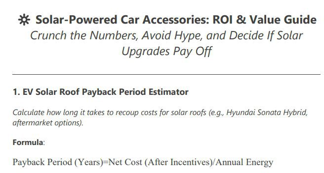 solar roi calculator preview