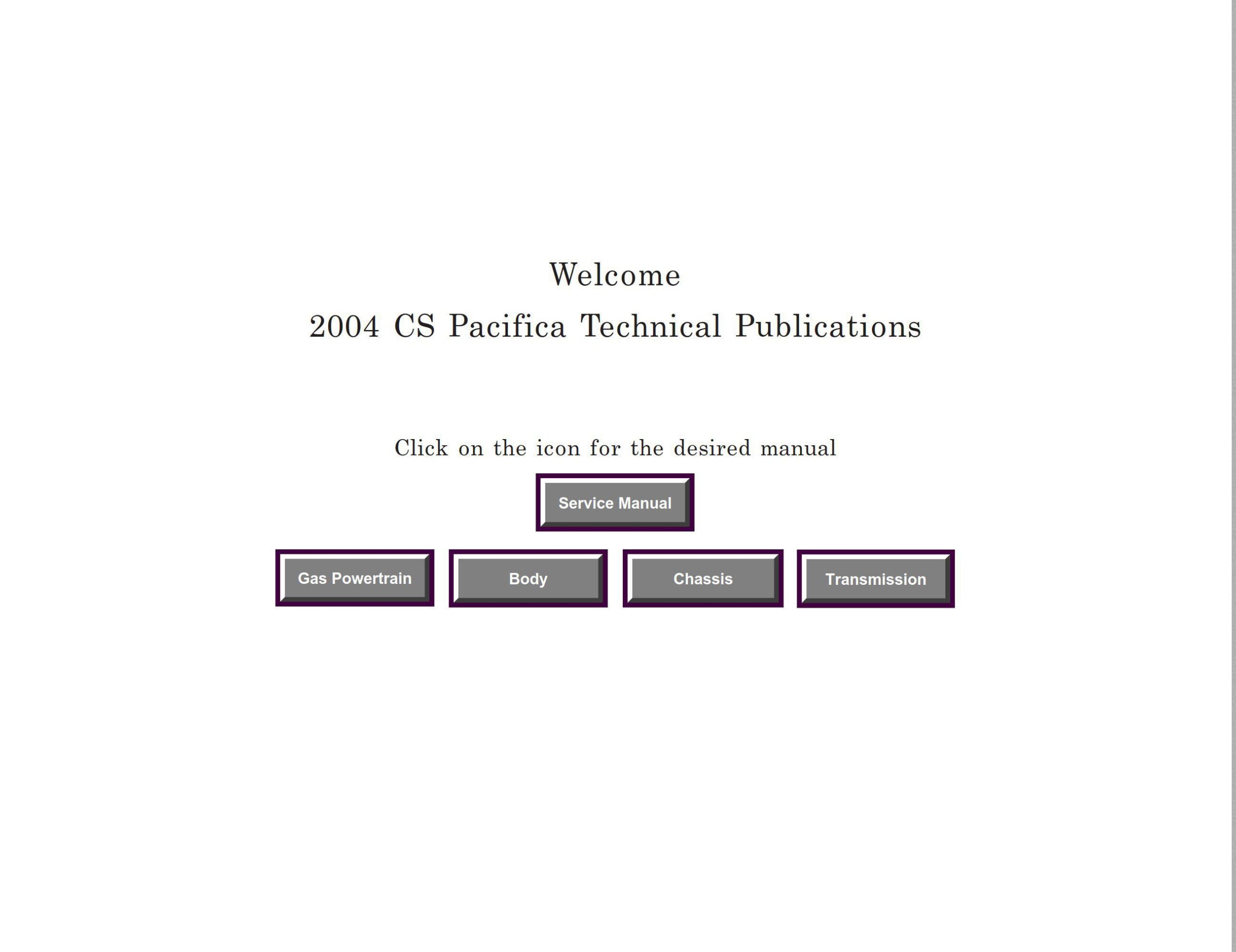 chrysler pacifica 2004 service repair manual body chassis