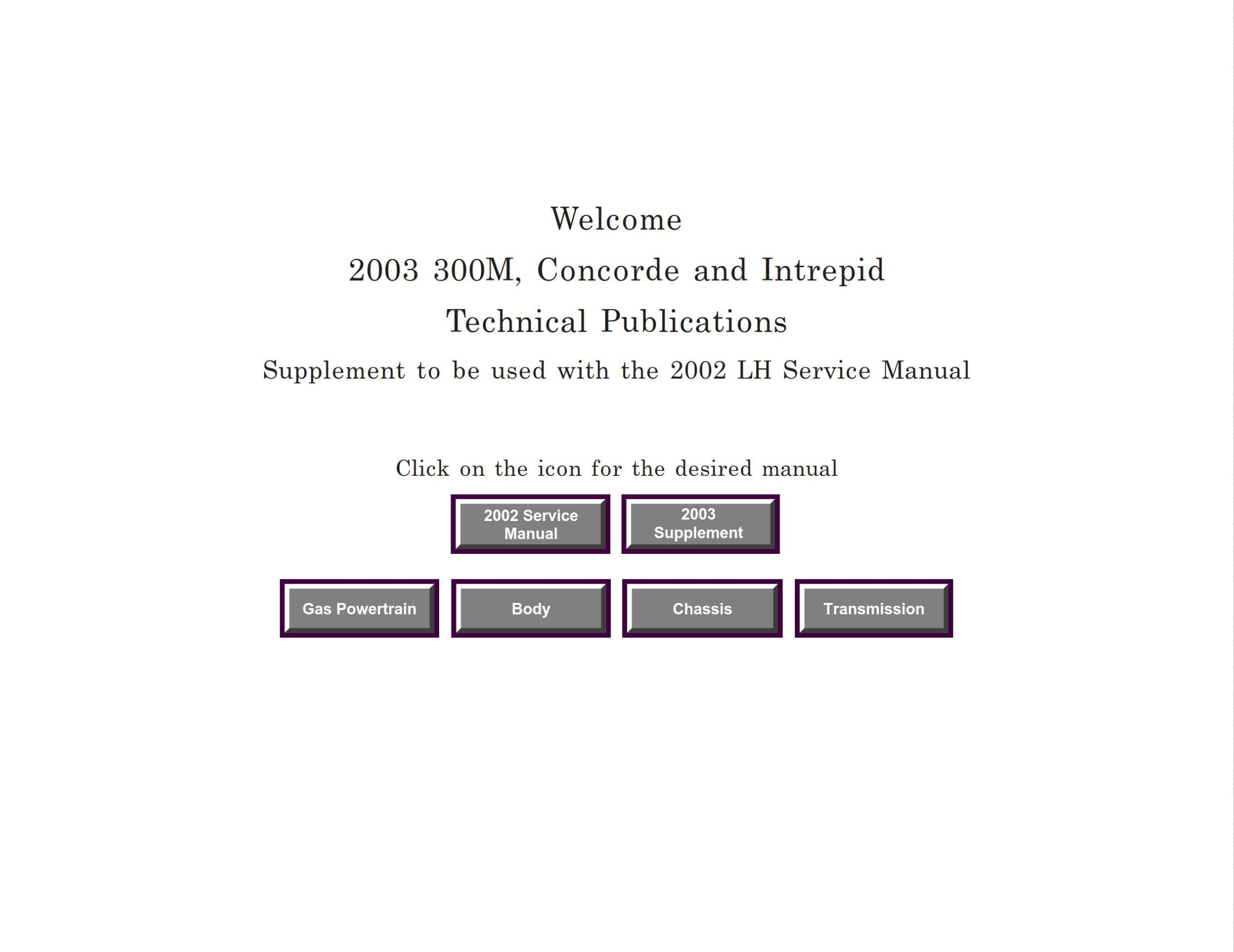 dodge chrysler 300m lhs concorde and intrepid 2003 service manual