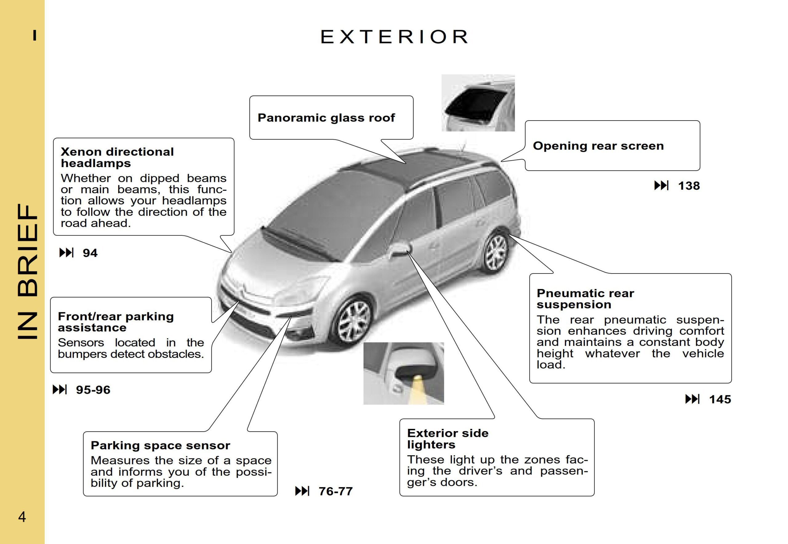 Citroen C4 Picasso Dag 2007 Owner’s Manual