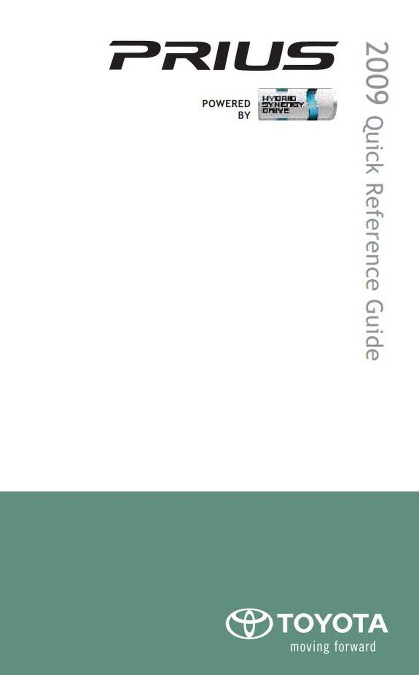 Toyota Prius 2009 Owner's Manual